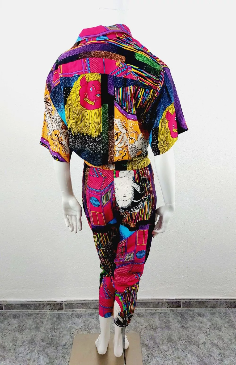 Marithe + Francois Girbaud Maxi Dresses Marithe + Francois Girbaud Dragon Tiger Boho Shirt Pants Set Multi