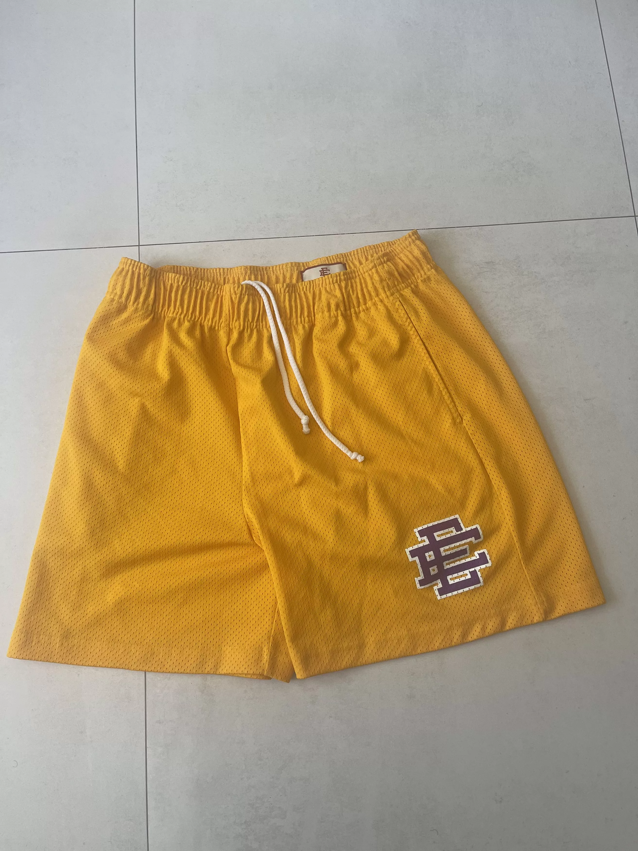 Eric Emanuel Shorts Eric Emanuel EE Basic Short - Yellow / purple XL