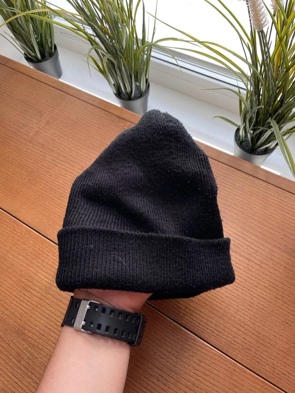 Nike Hats Nike × Vintage Vintage Nike Y2K 90’s Big Swoosh Logo Black Hat Beanie OS Streetwear