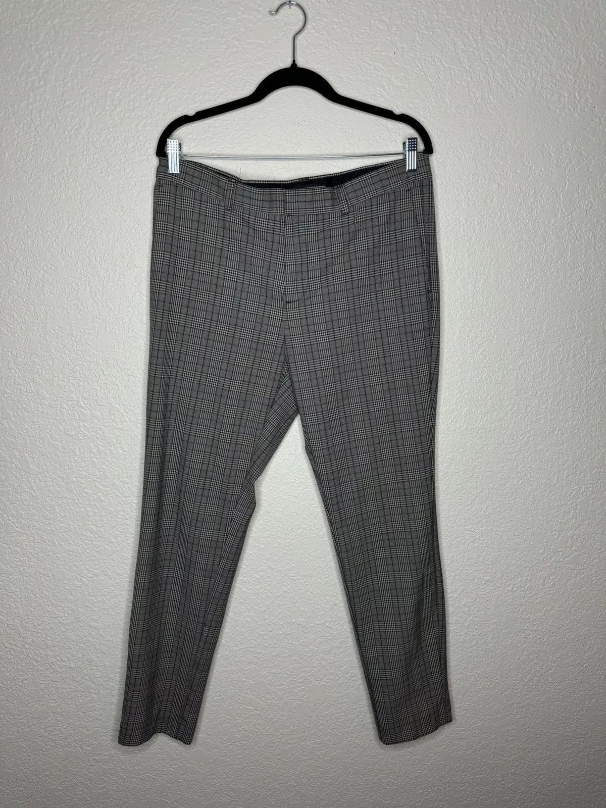 H&M Formal Trousers H&M Classic Plaid Suit Pants Gray