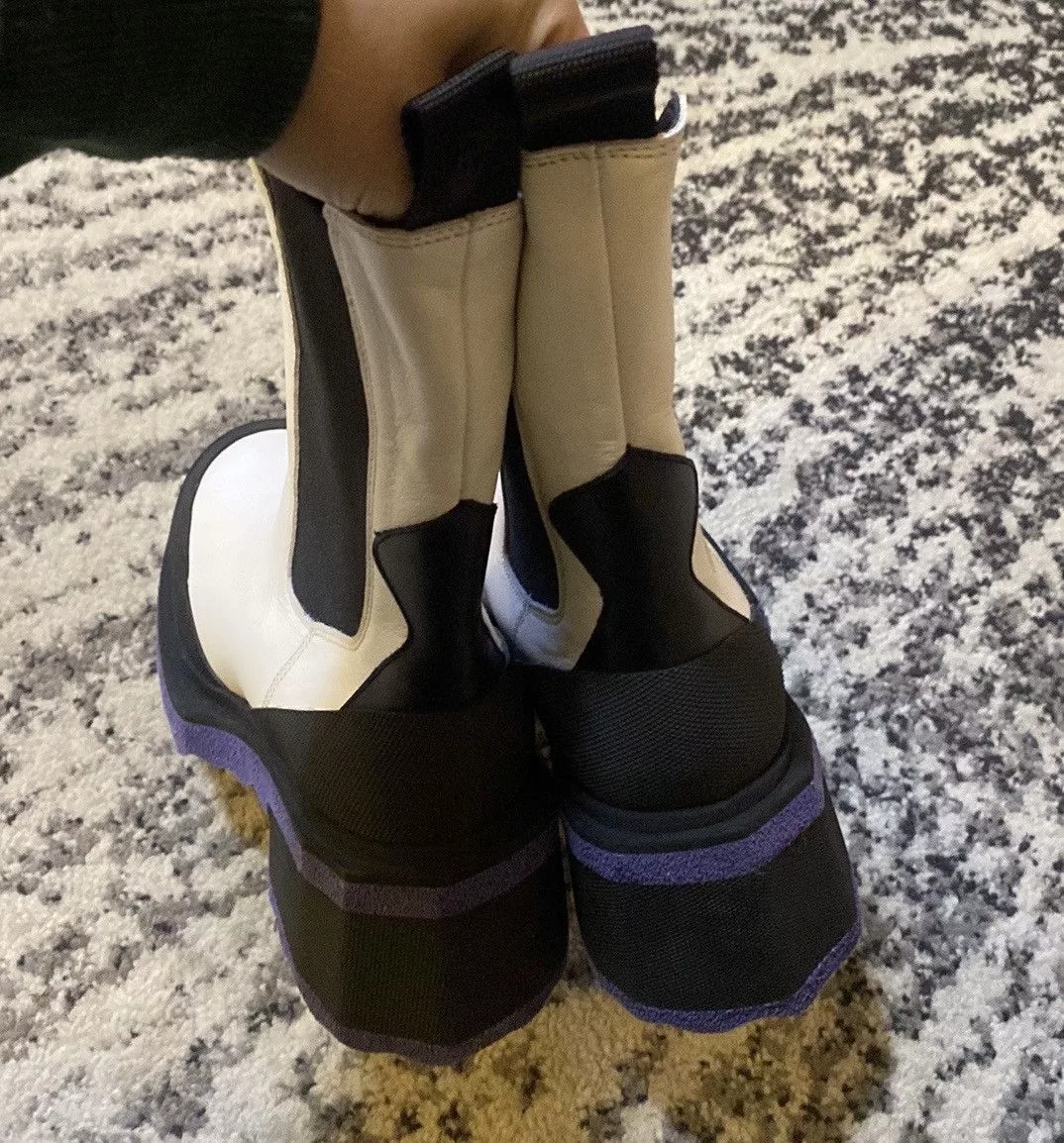 Off-White Boots OFF-WHITE Sponge Sole Chelsea Boot - White Violet size 39 Multi