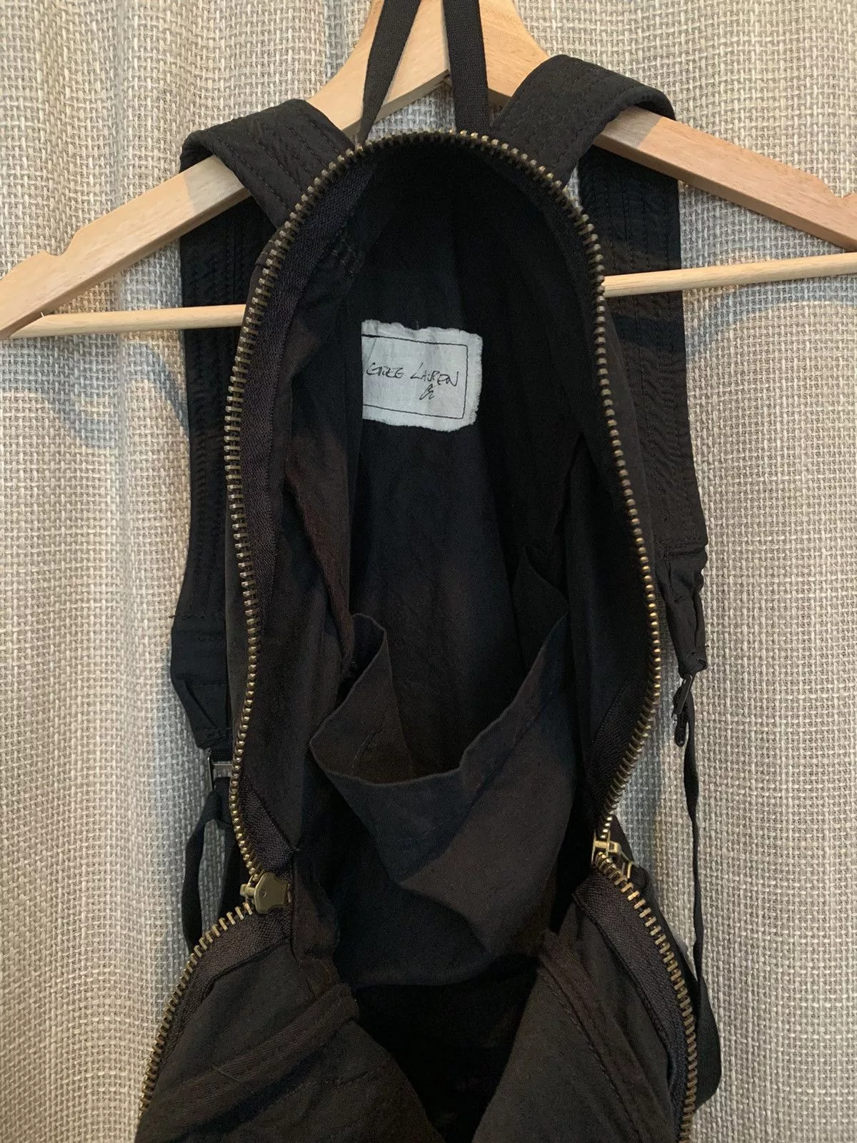 Greg Lauren Bags Luggage Greg Lauren Scraps Black Patchwork Canvas Backpack