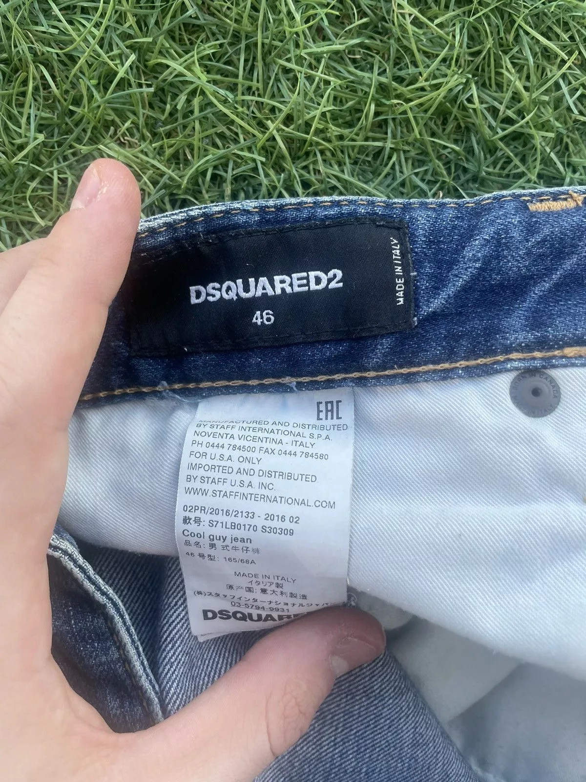 Designer Denim Designer × Dsquared2 Dsquared Distressed Cool Guy Jeans Blue