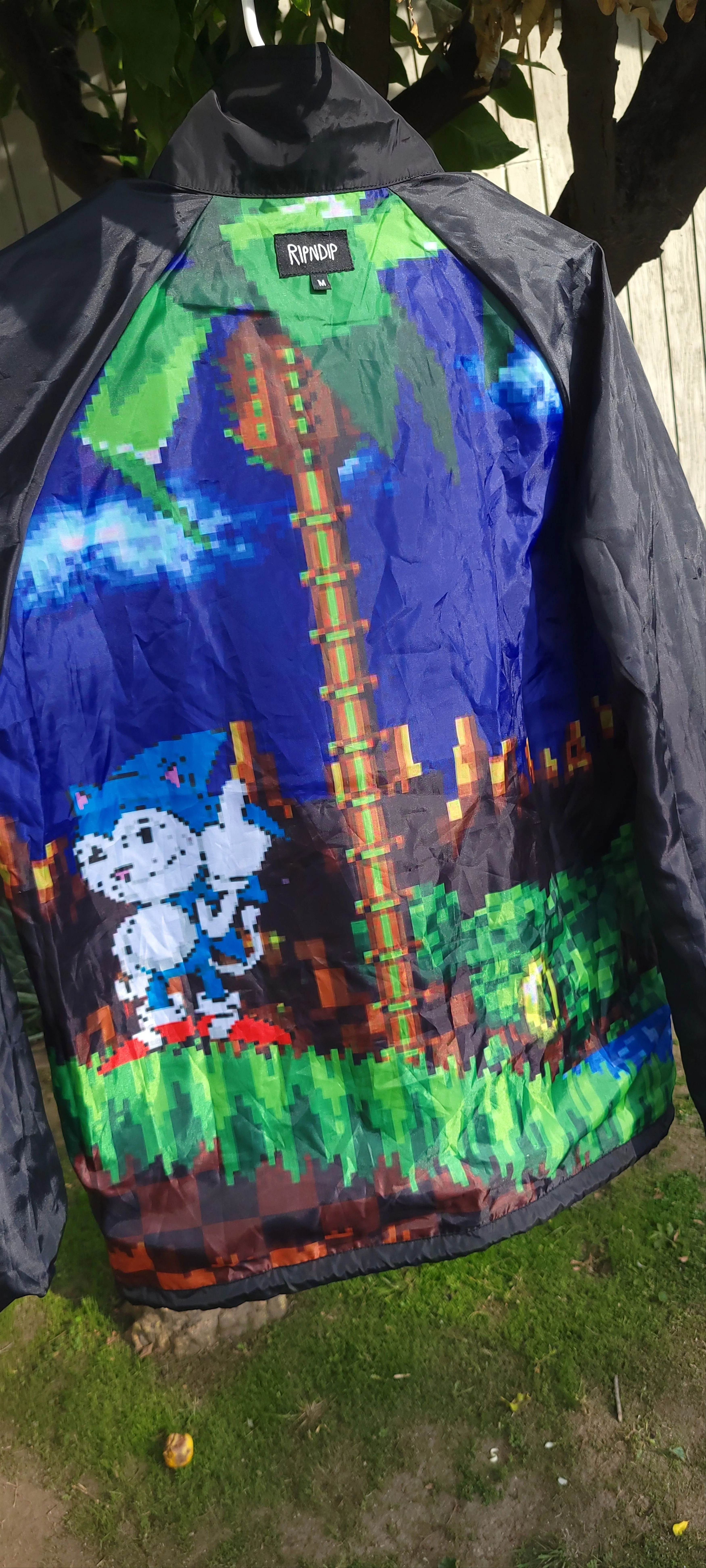 RIPNDIP Light Jackets RIPNDIP Sonic Rip N dip jacket Black