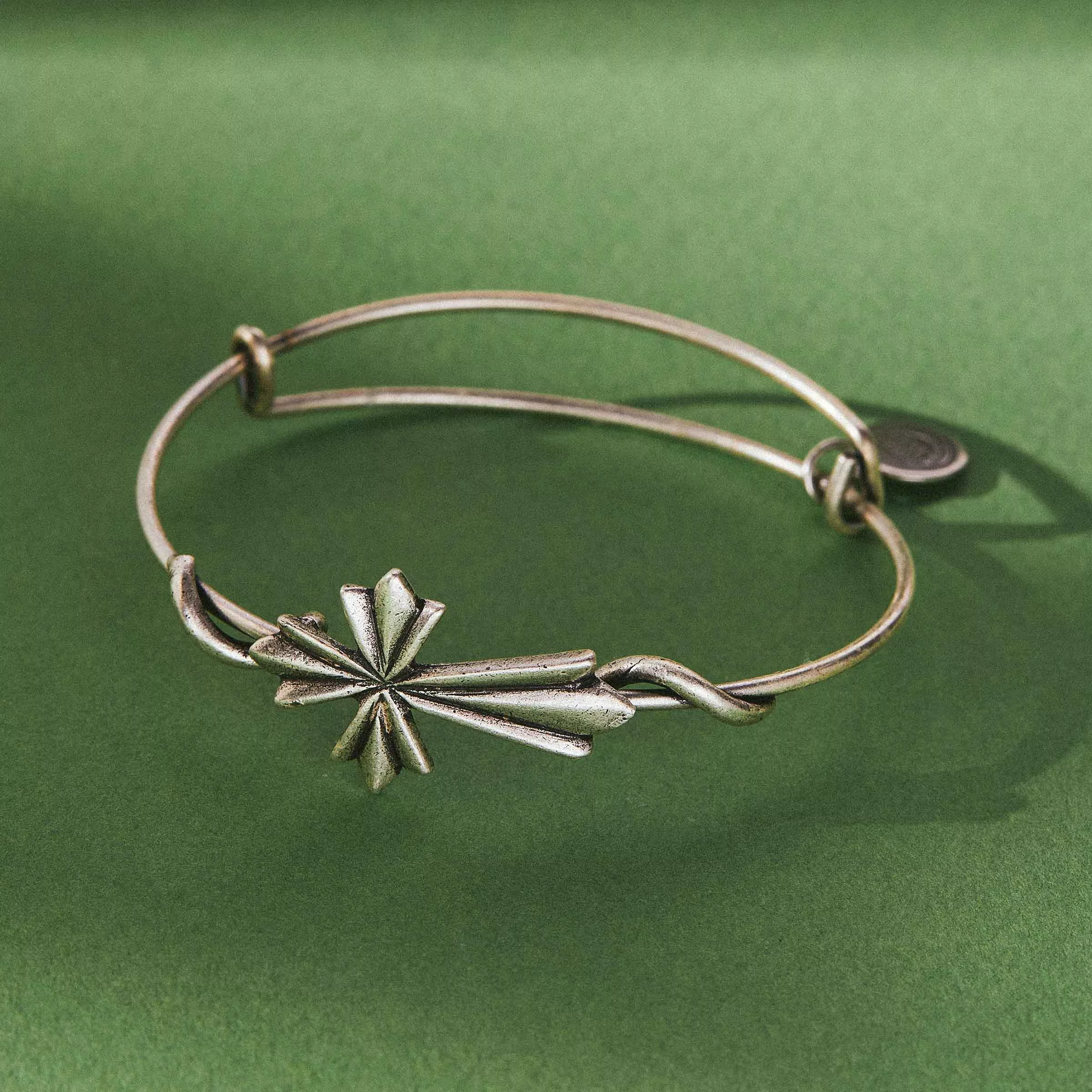 Ornate Cross Symbol Wrap Expandable Bangle