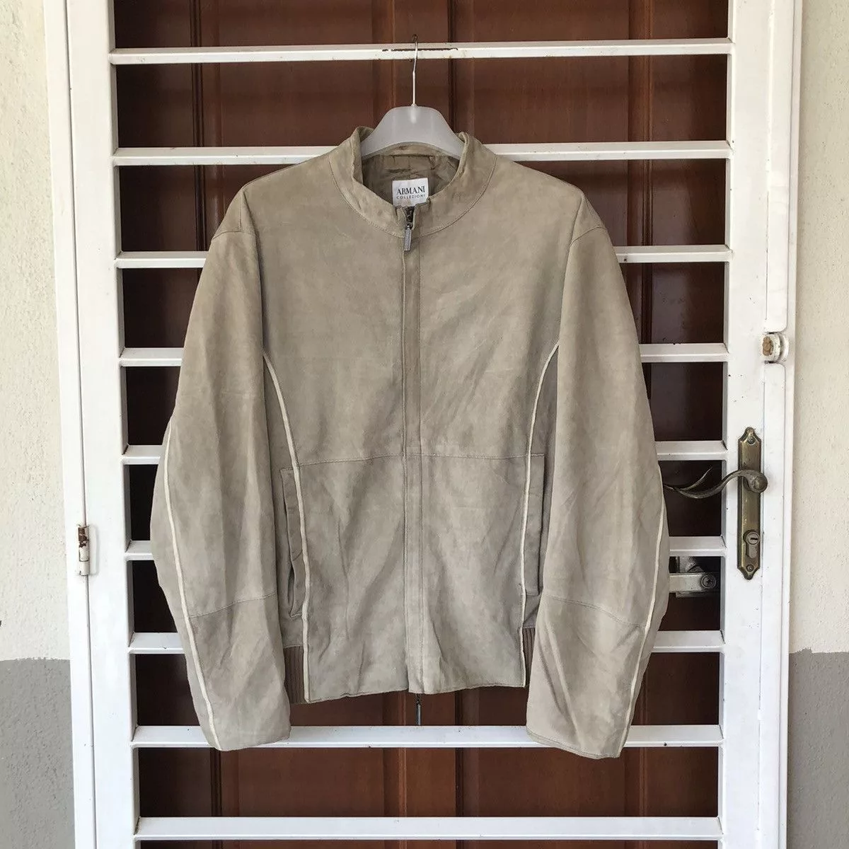 Armani Bombers Velvet Armani jacket White
