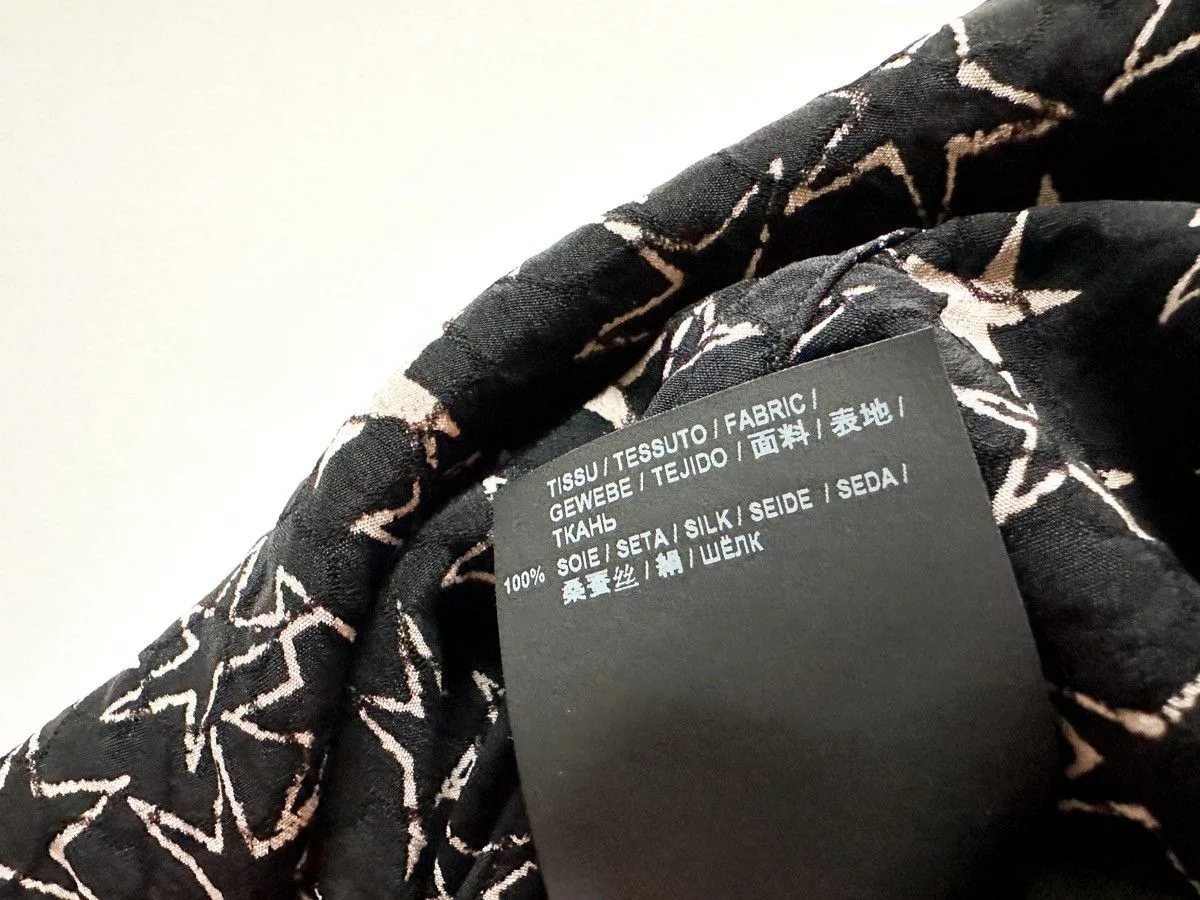 Saint Laurent Paris Shirts Button Ups Saint Laurent Paris Saint Laurent Graffiti Stars Shirt Black