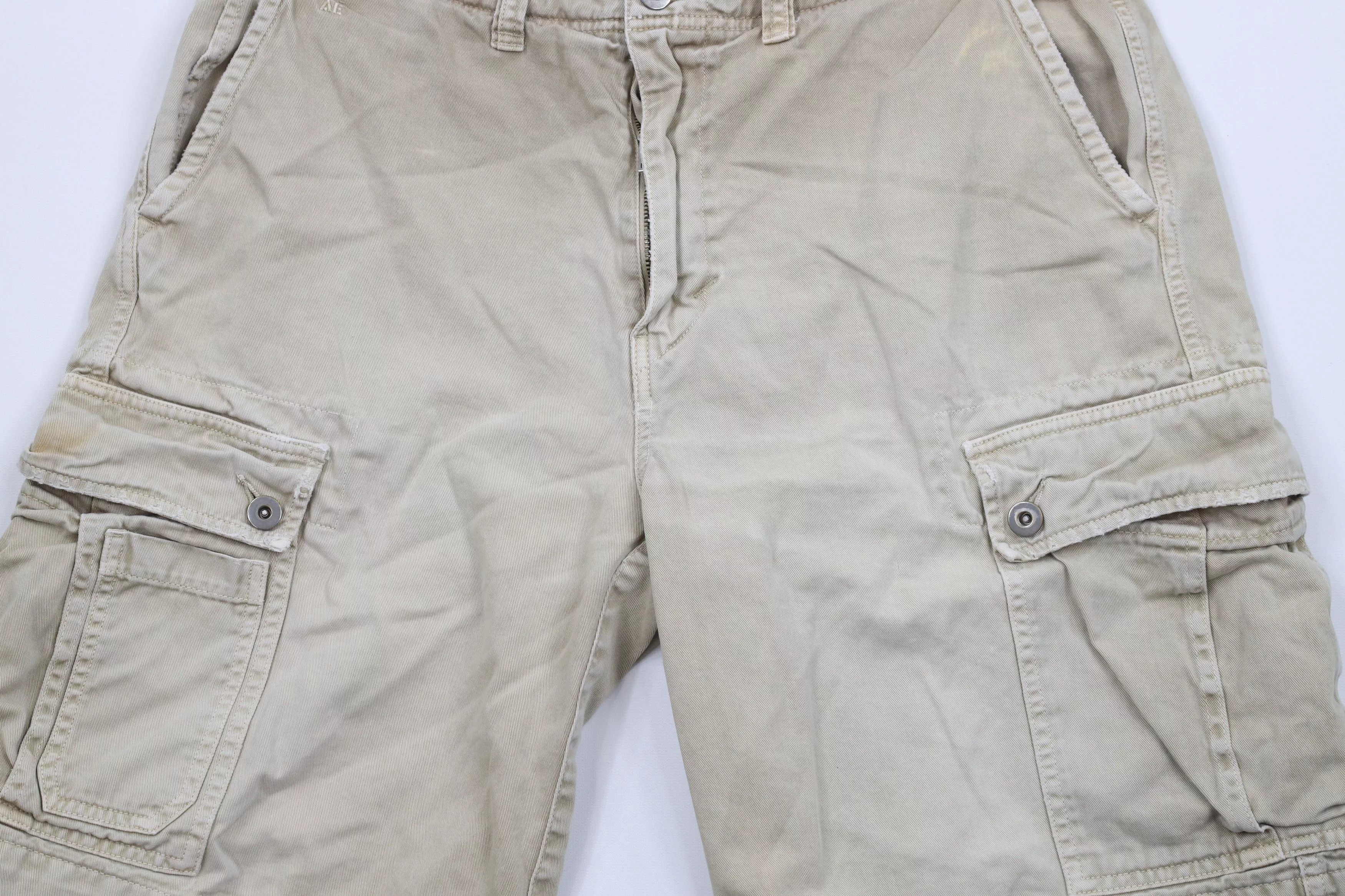 American Eagle Outfitters Shorts American Eagle Outfitters × Vintage Vintage American Eagle Outfitters Surplus Cargo Shorts Beige