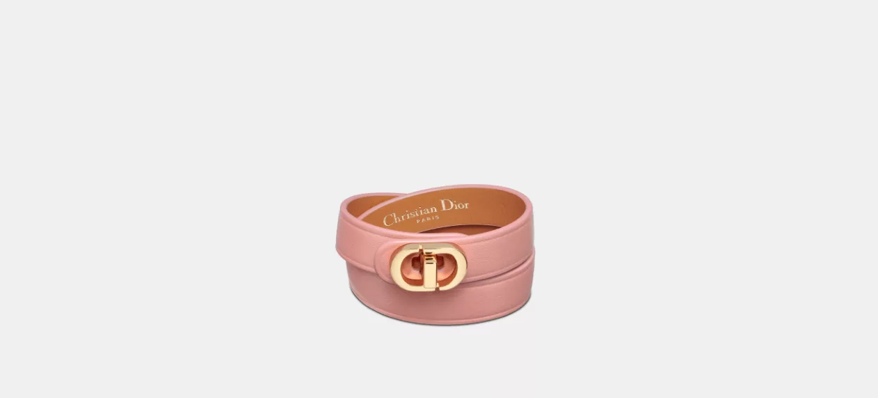Dior Bracelets Dior o1w1db10424 Size: OS 30 Montaigne Double Bracelet in Pink