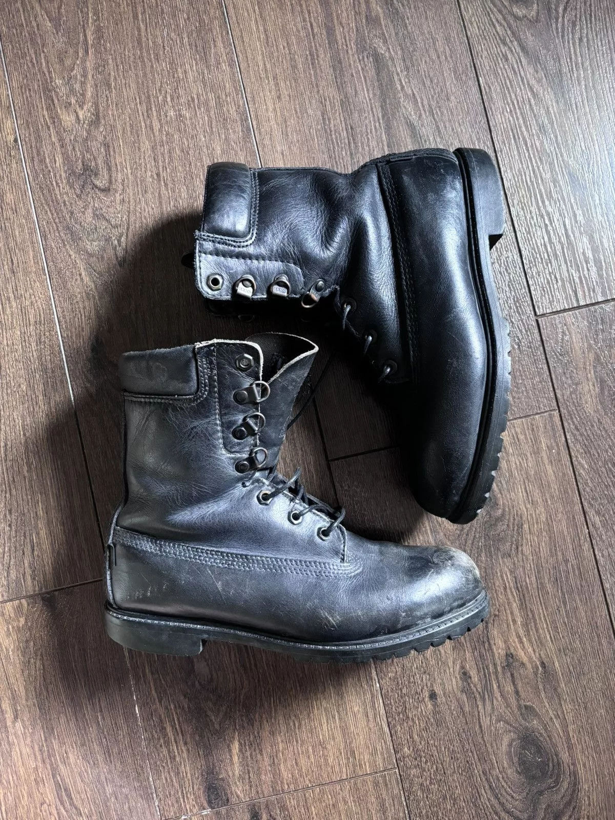 Vintage Boots Vintage Black Military Boots