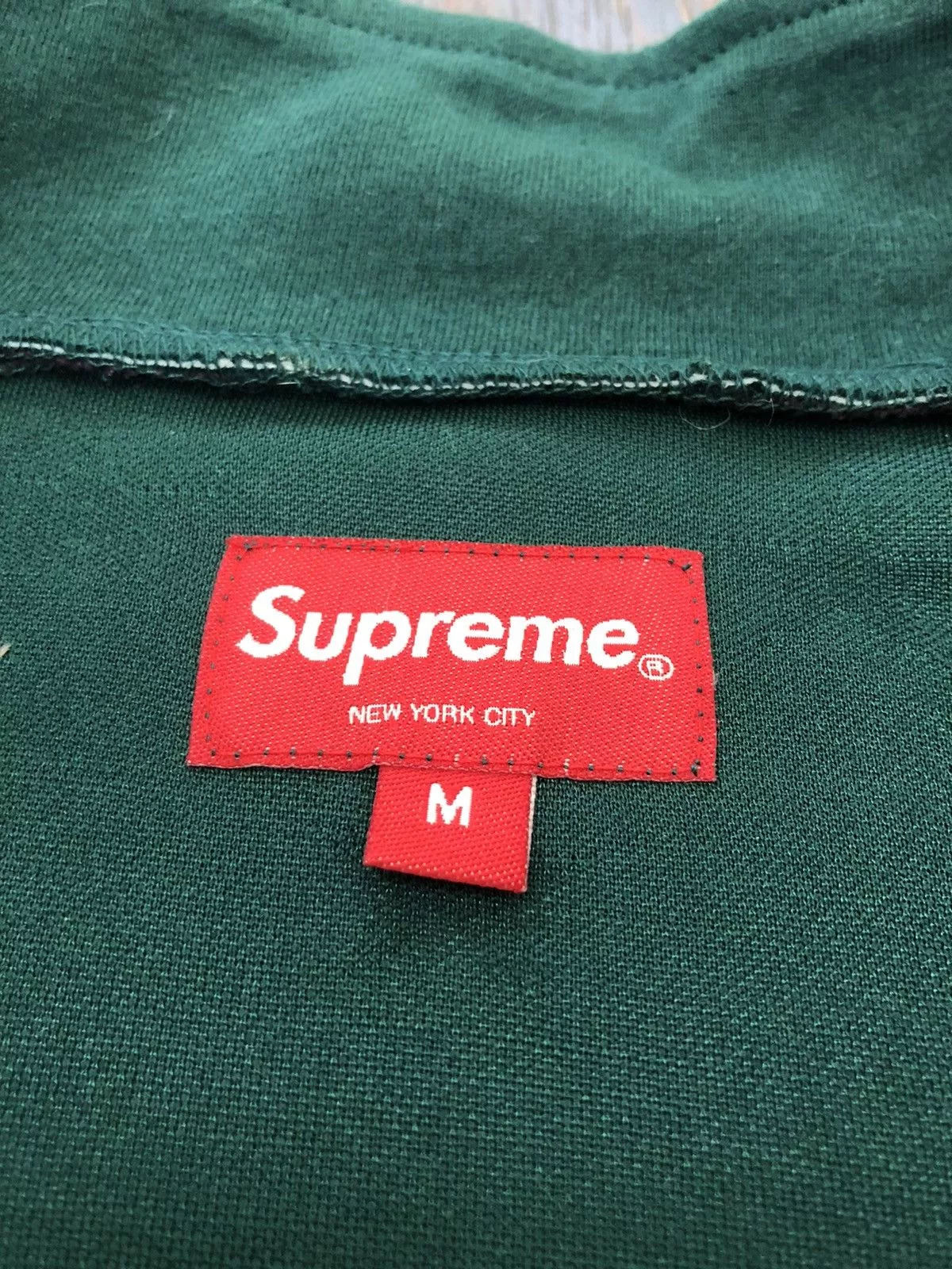 Supreme Light Jackets Supreme Track Half Zip Pullover (Green)