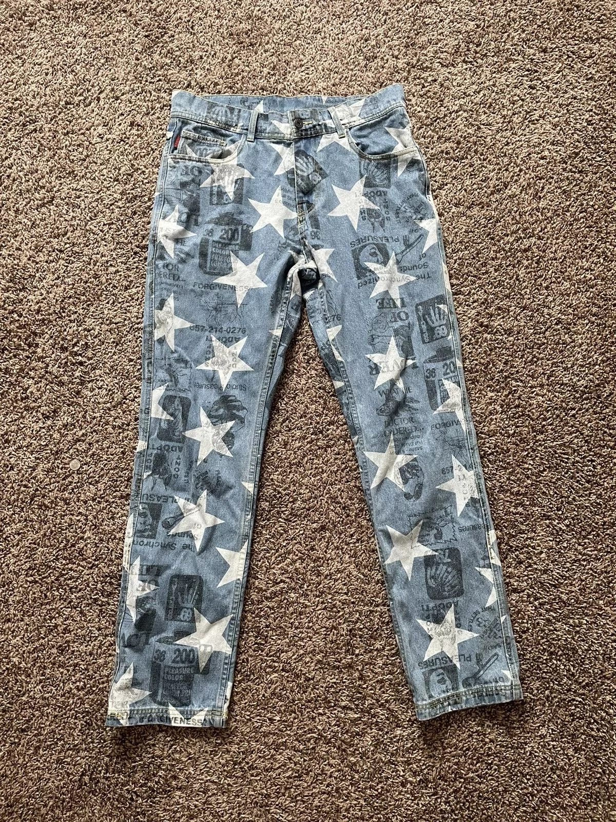 Pleasures Denim Pleasures Star Denim Blue