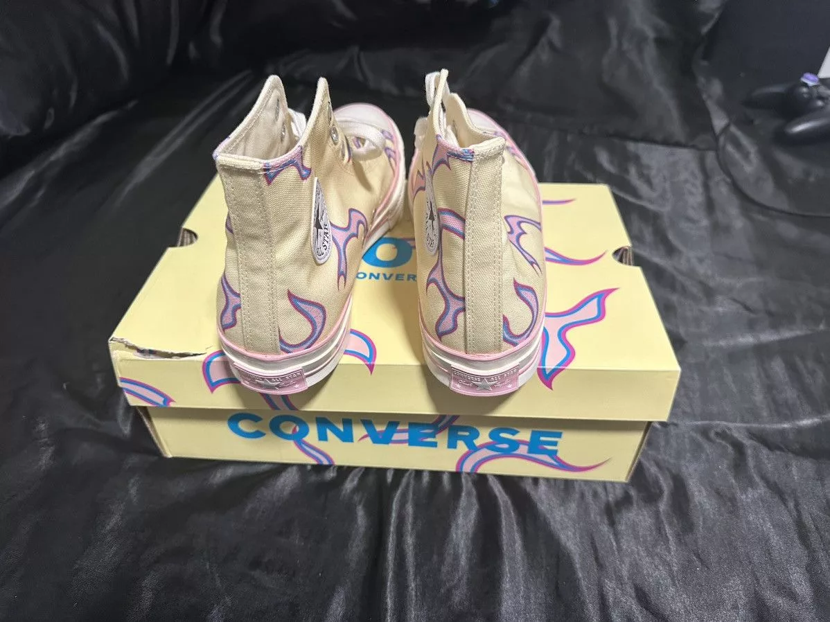 Converse Hi Top Sneakers Converse × Golf le Fleur × Tyler The Creator Chuck Taylor All Star 70 Hi Golf le Fleur Yellow Flame