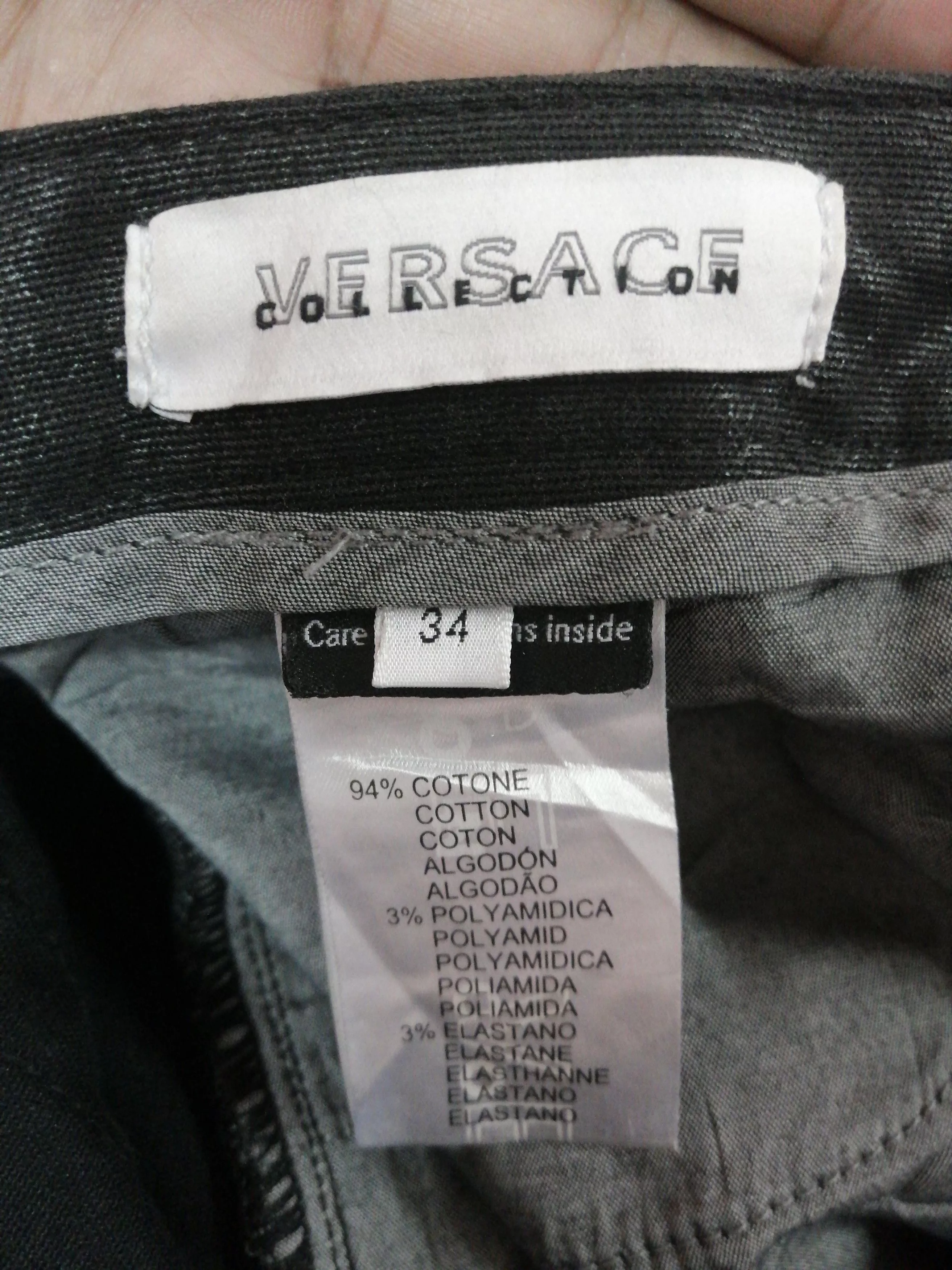 Versace Denim Versace Jeans Collection Stretch Denime Black