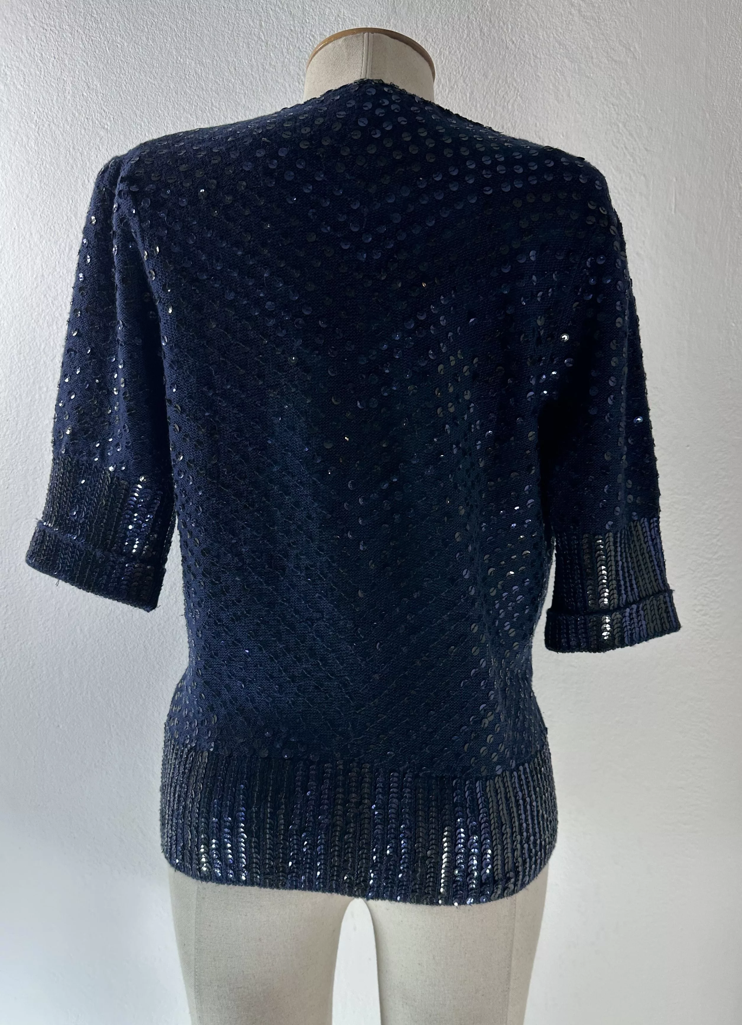 Marc by Marc Jacobs Sweaters Marc by Marc Jacobs Blue cardigan sequins