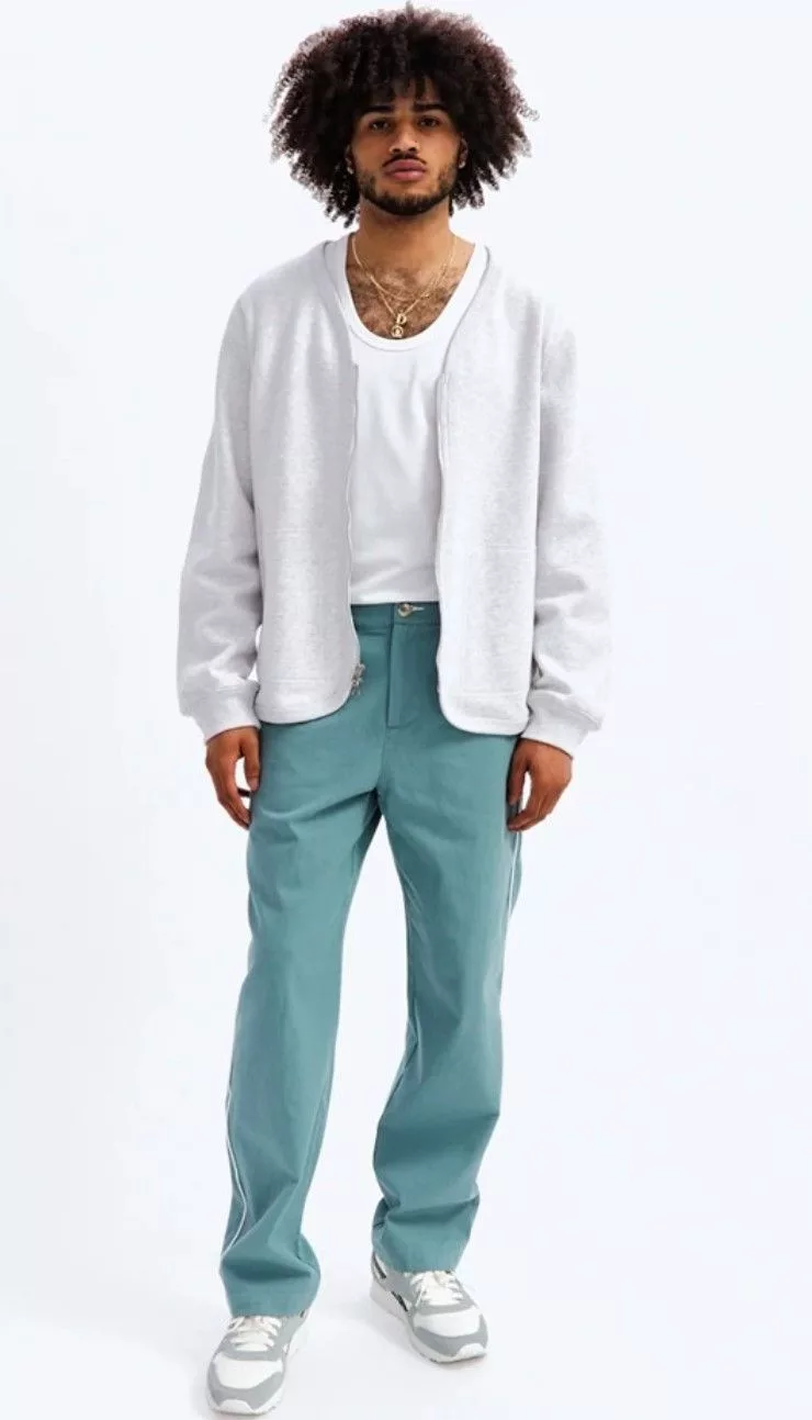 Reigning Champ Sweatpants Joggers Reigning Champ Piped Twill Rugby Pant Blue