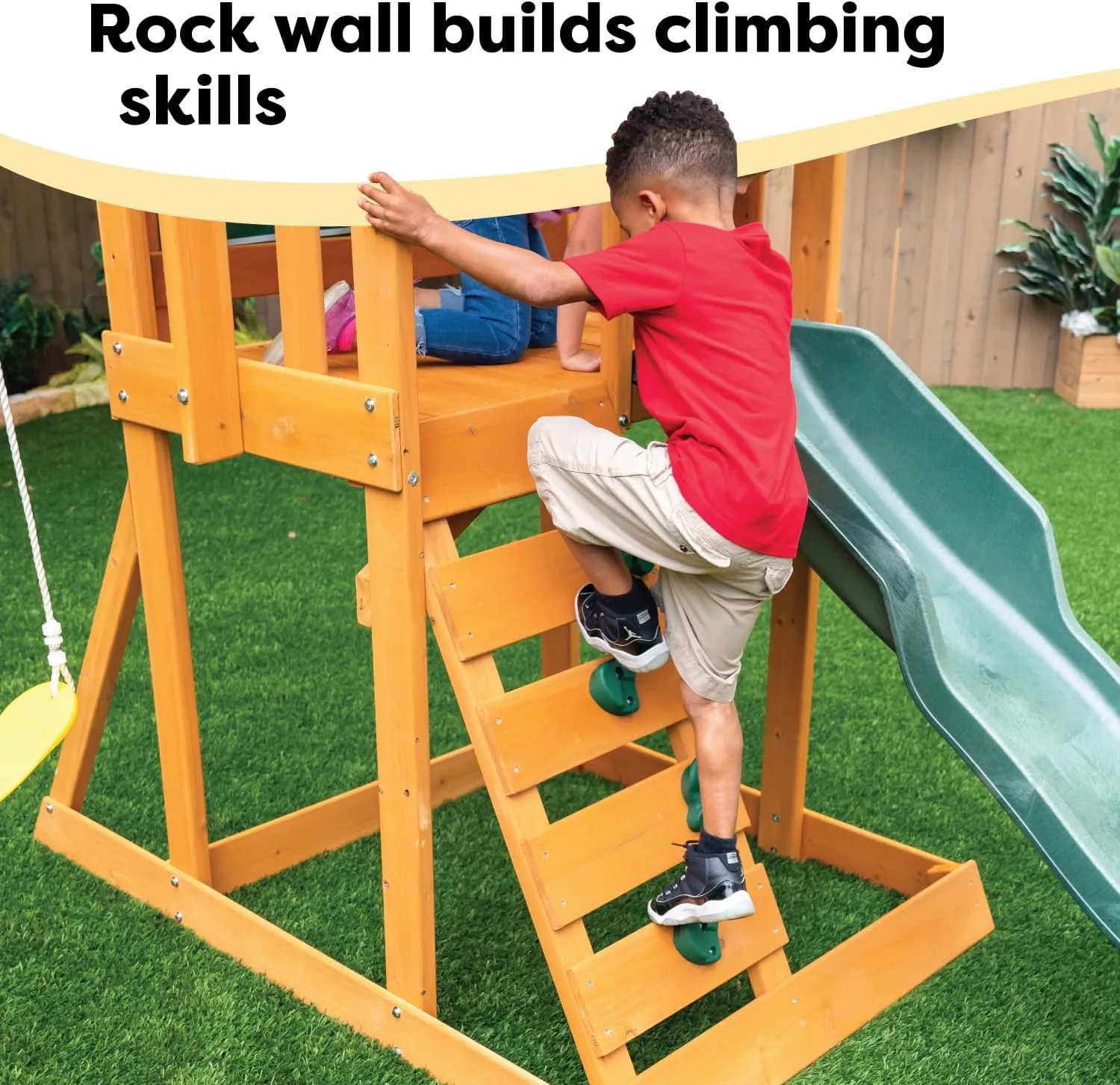 KidKraft Appleton Wooden Swing Set, (Amazon Exclusive)