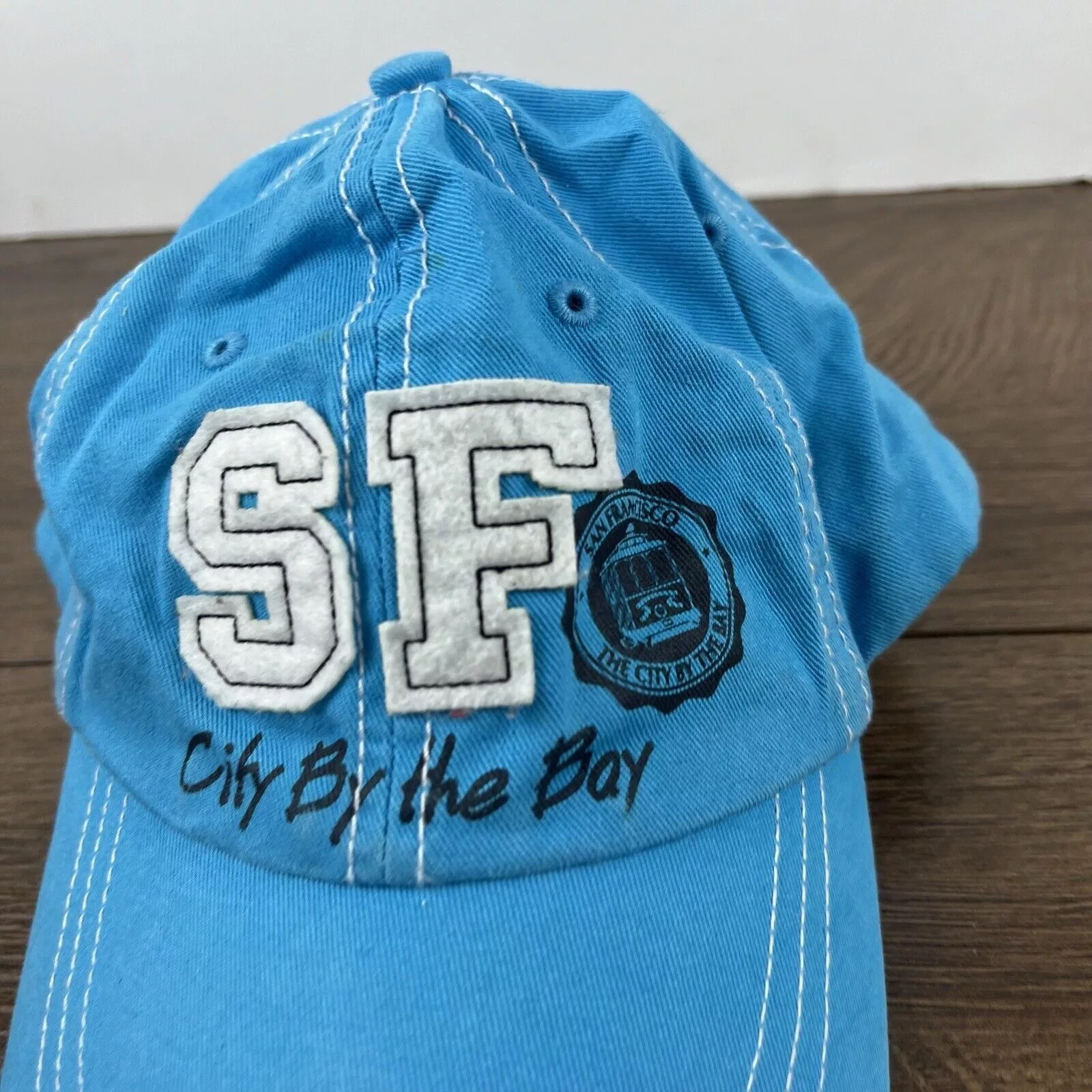 Other Hats Other San Francisco Hat City by the Bay Hat Blue Cap Adjustable Bl