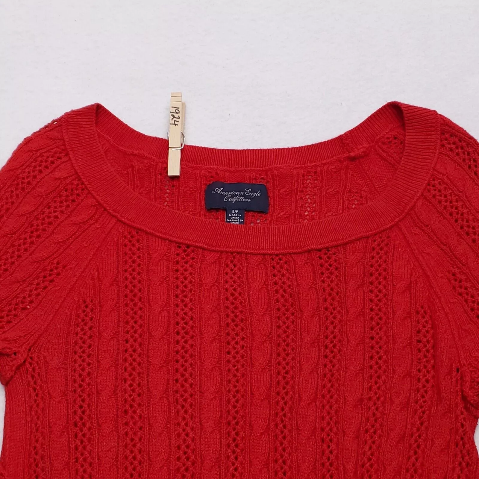American Eagle Outfitters Vests American Eagle Outfitters American Eagle Pullover Cotton Sweater Womens Size S Red