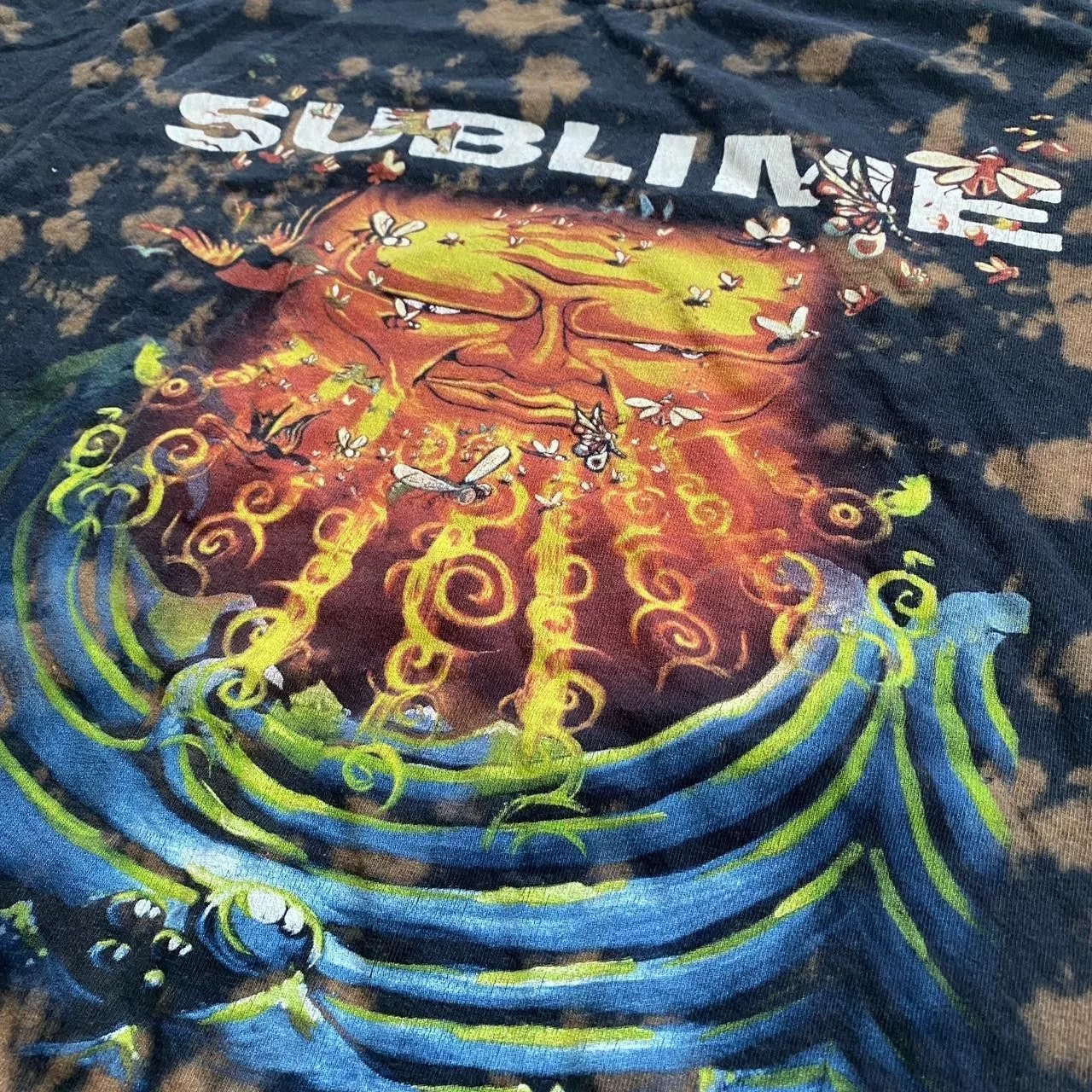 Other Short Sleeve T Shirts Other vintage 4:20 Sublime tie dye graphic Tee Black