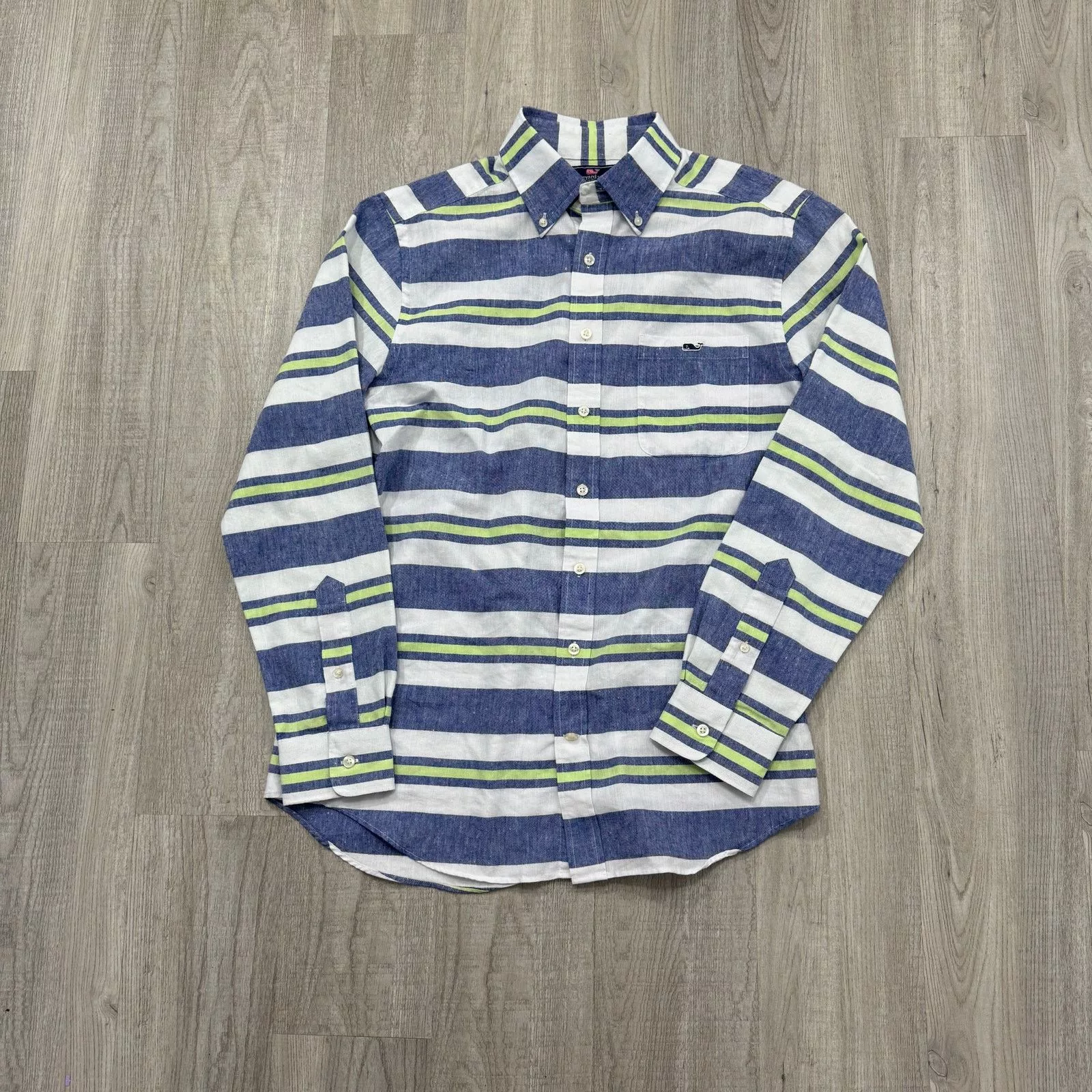 Vineyard Vines Shirts Button Ups Vineyard Vines Shirt Men's Medium Blue White Green Striped Multi