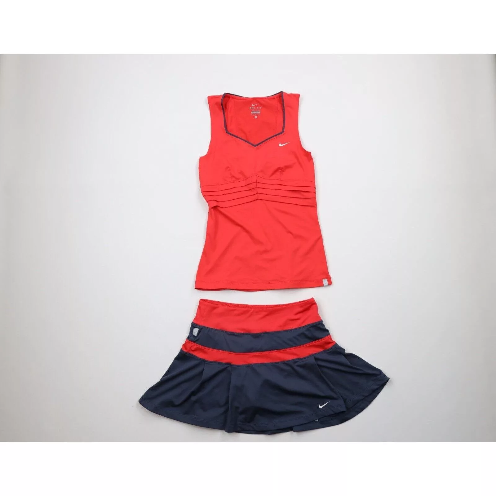 Nike Tank Tops Nike × Vintage Vintage Nike Challenge Court 2 Piece Tennis Skirt Suit Multi