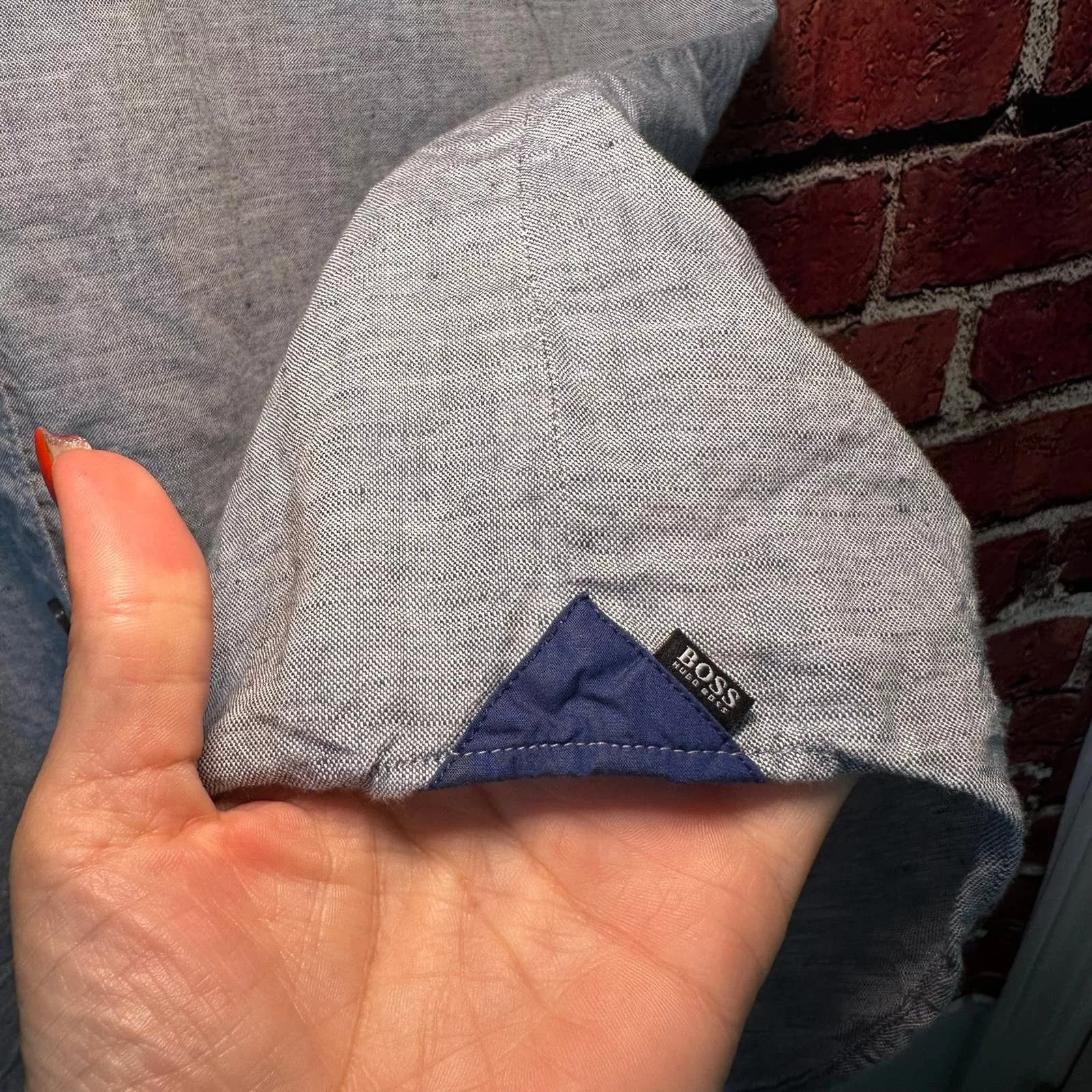 Hugo Boss Shirts Button Ups Hugo boss, short sleeve button down size large Blue