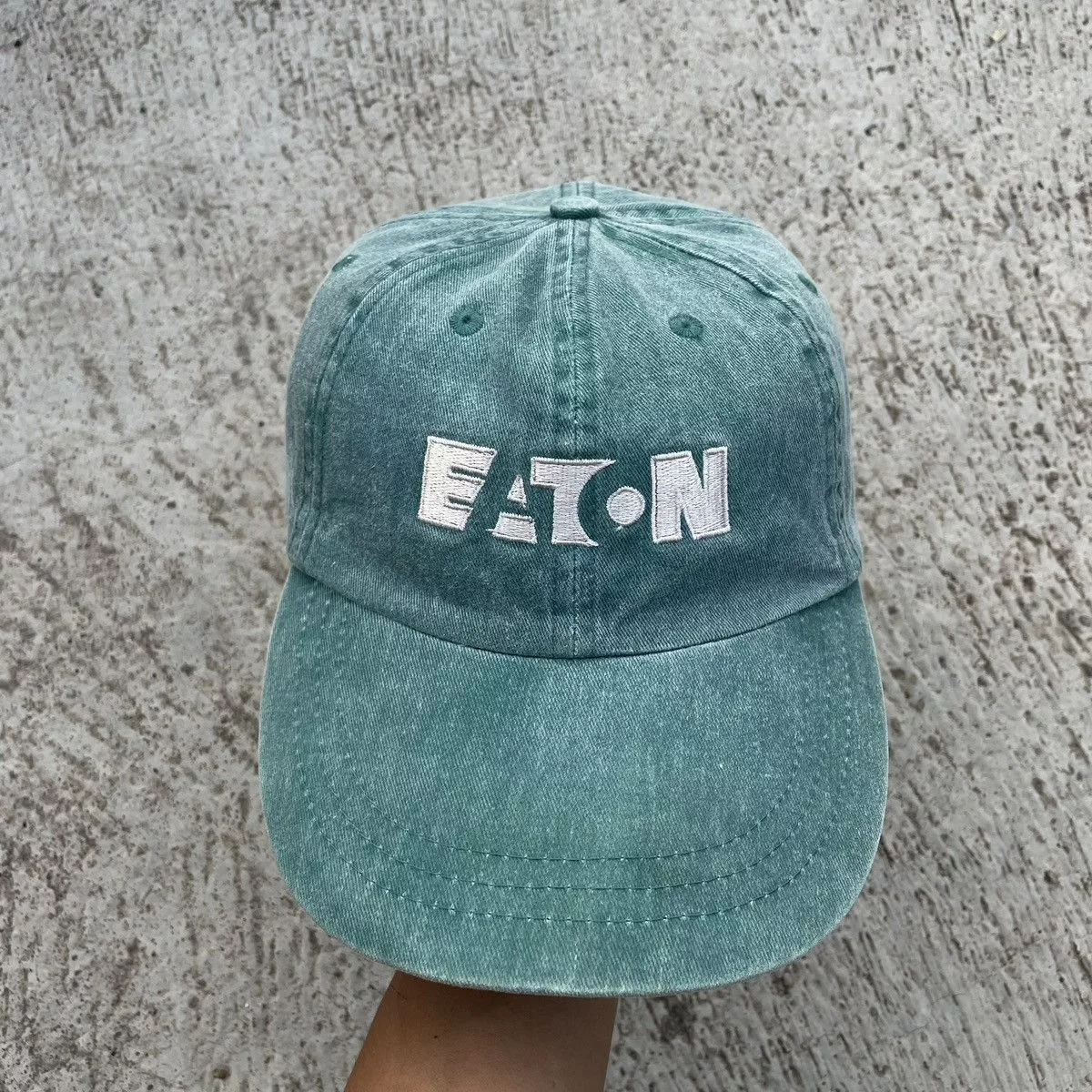 Unsound Rags Hats Unsound Rags EATON washed green hat by zkapz with leather adjust Multi Avant-Garde