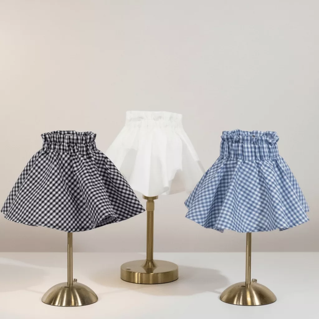 Handmade Cotton Scrunchie Lampshade Cover - Curated Home Decor
