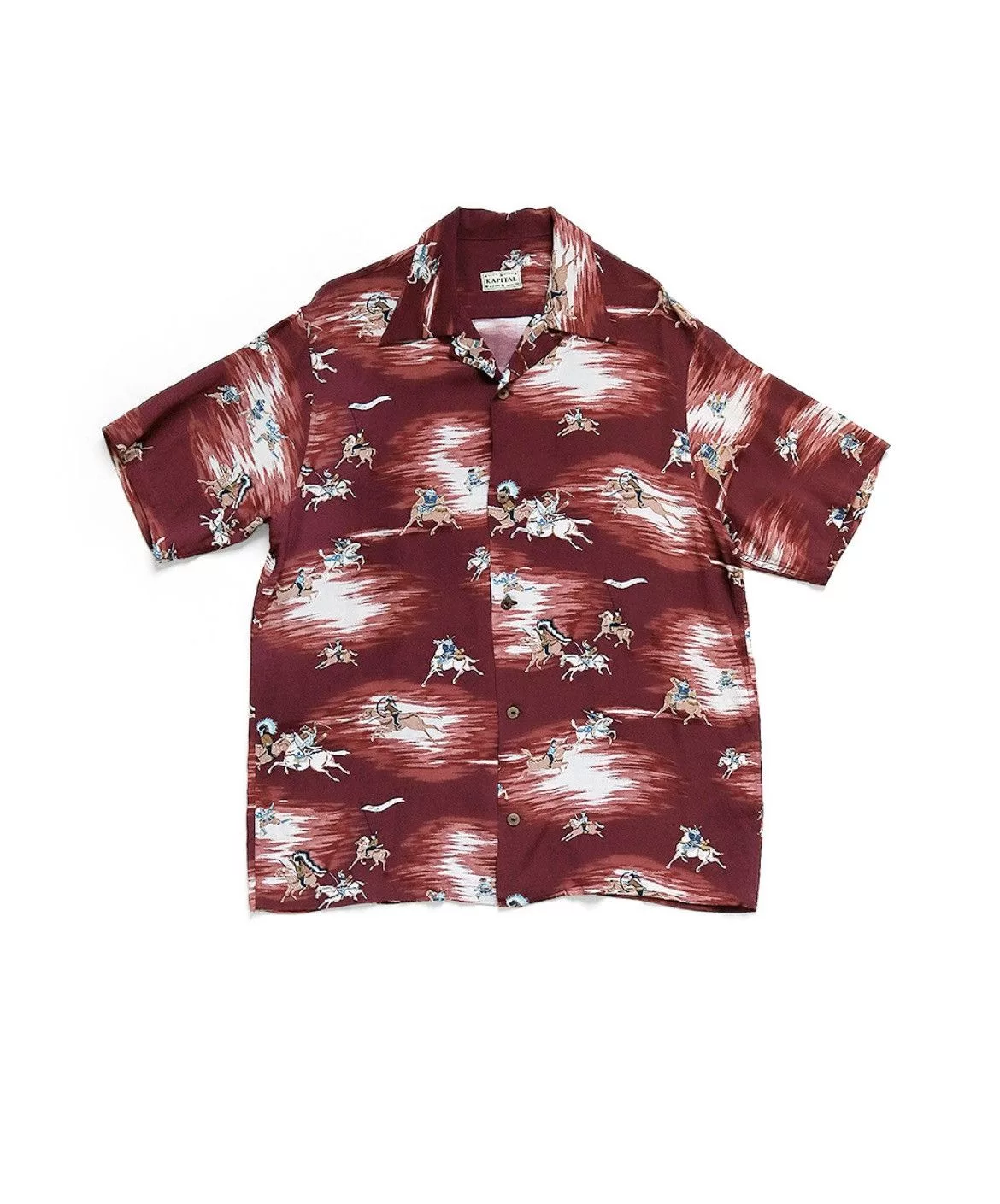 Kapital Shirts Button Ups Kapital rayon kamikaze Aloha shirt size 5 Red