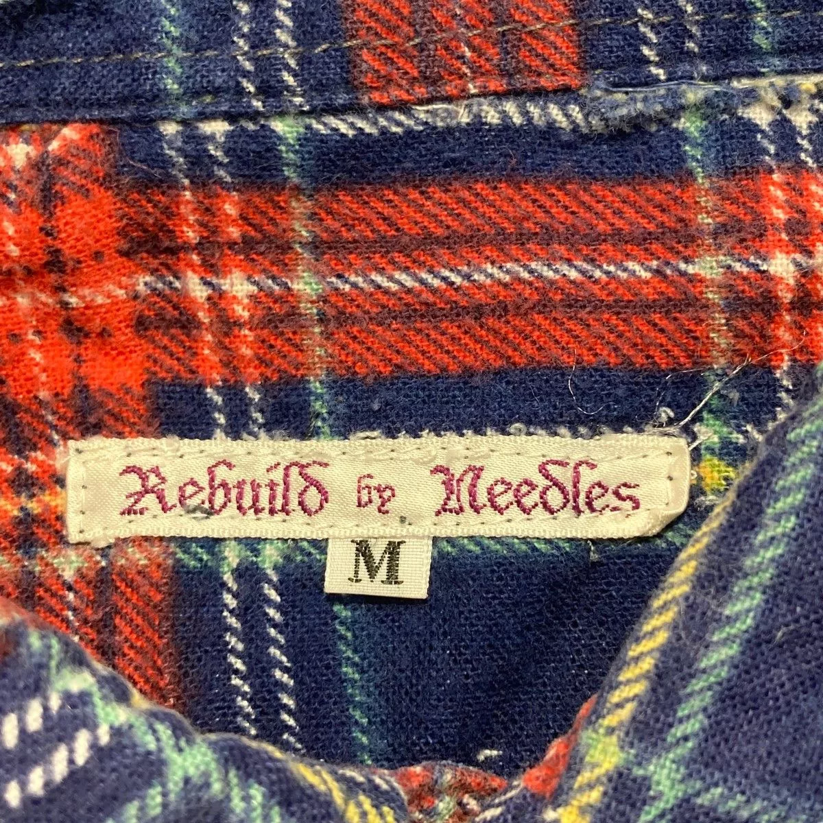 Needles Shirts Button Ups Needles Shirt Checkered Switching Remake Multicolor