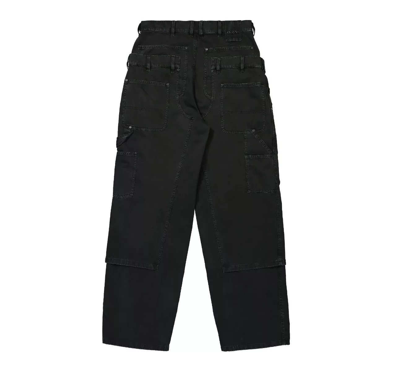 032c Casual Pants 032c Double Shift cotton utility trousers Gray