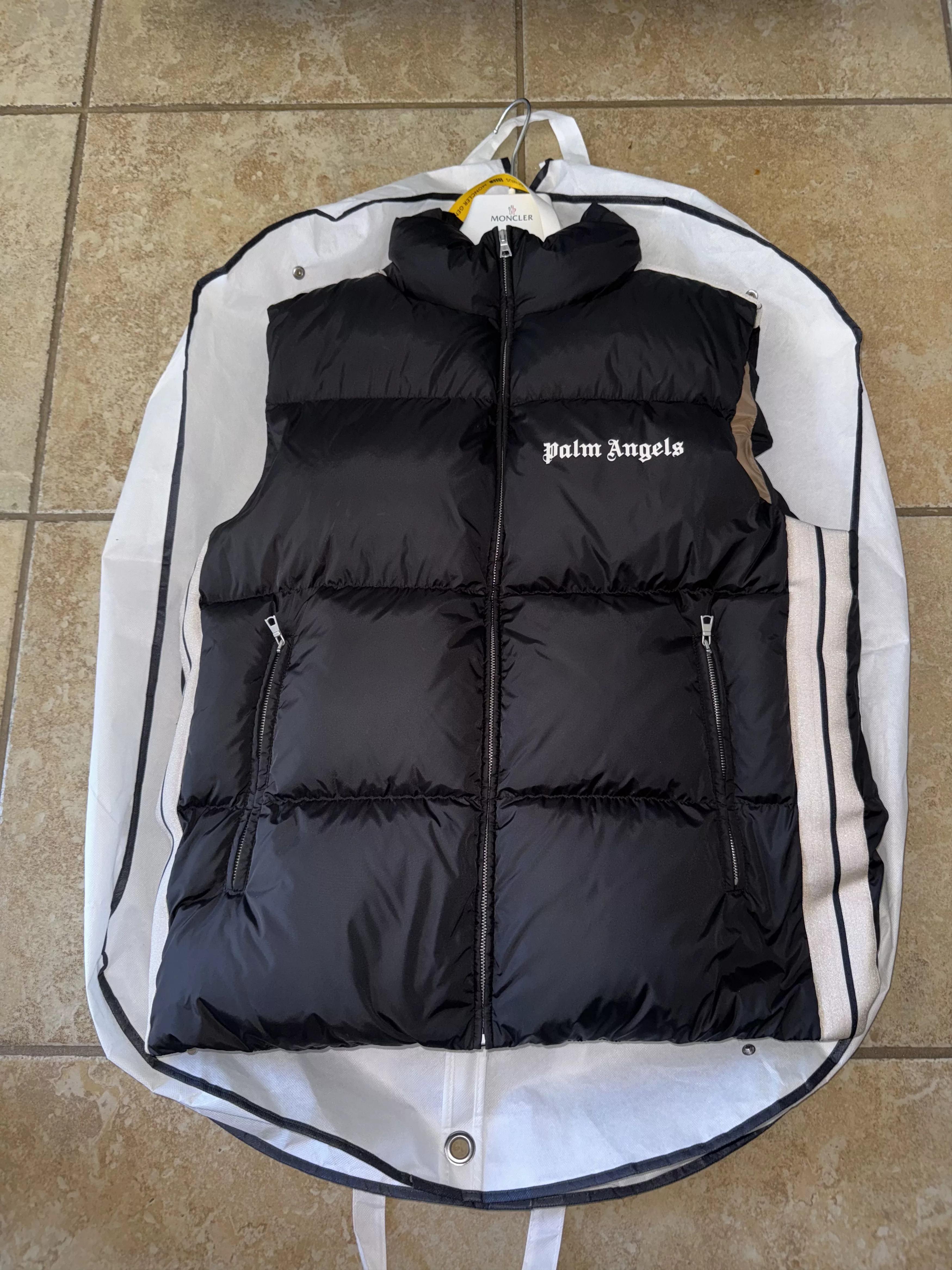 Moncler Vests Moncler × Palm Angels moncler palm angels vest Black