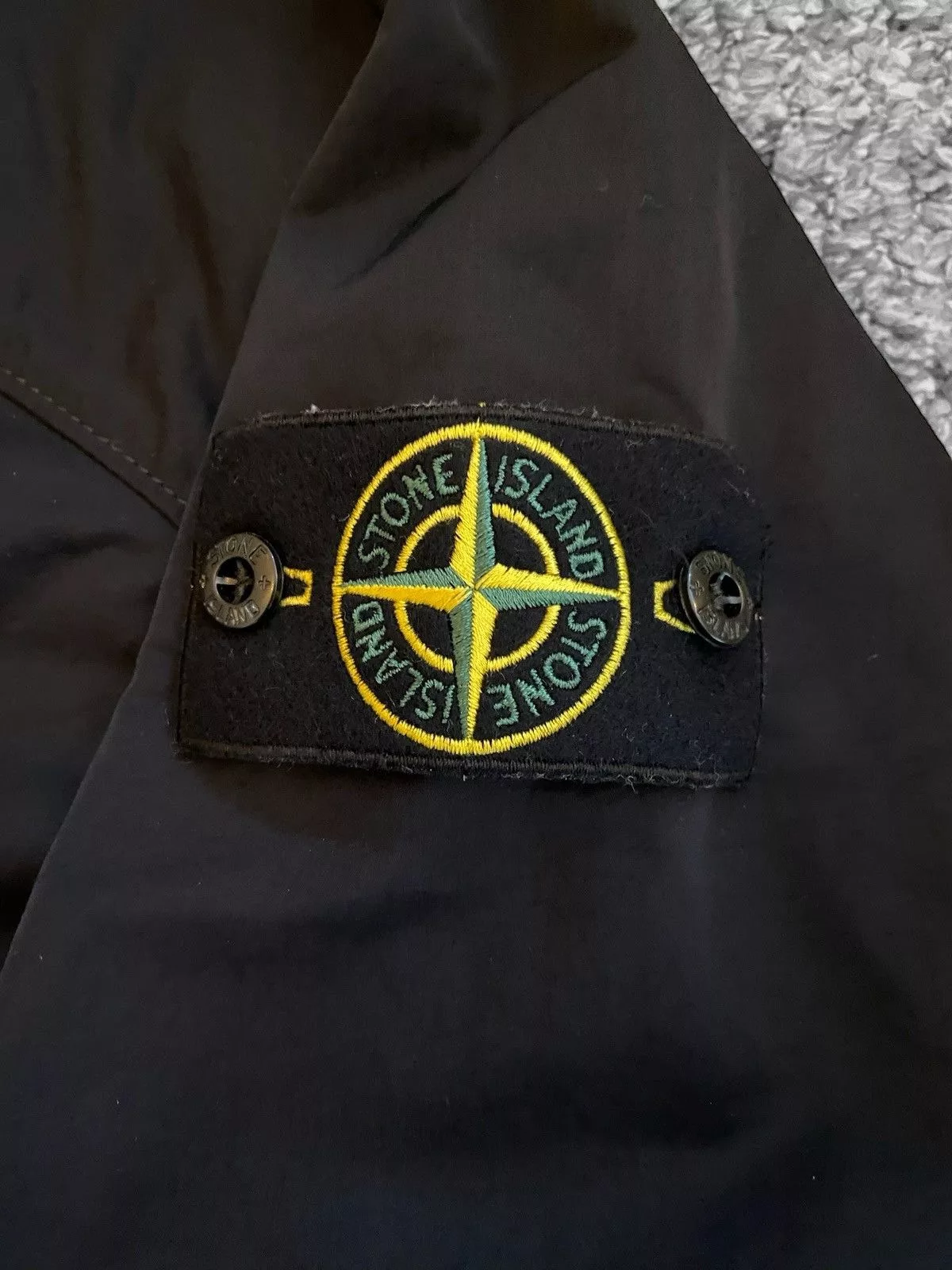 Stone Island Light Jackets Stone Island Nylon Black Jacket