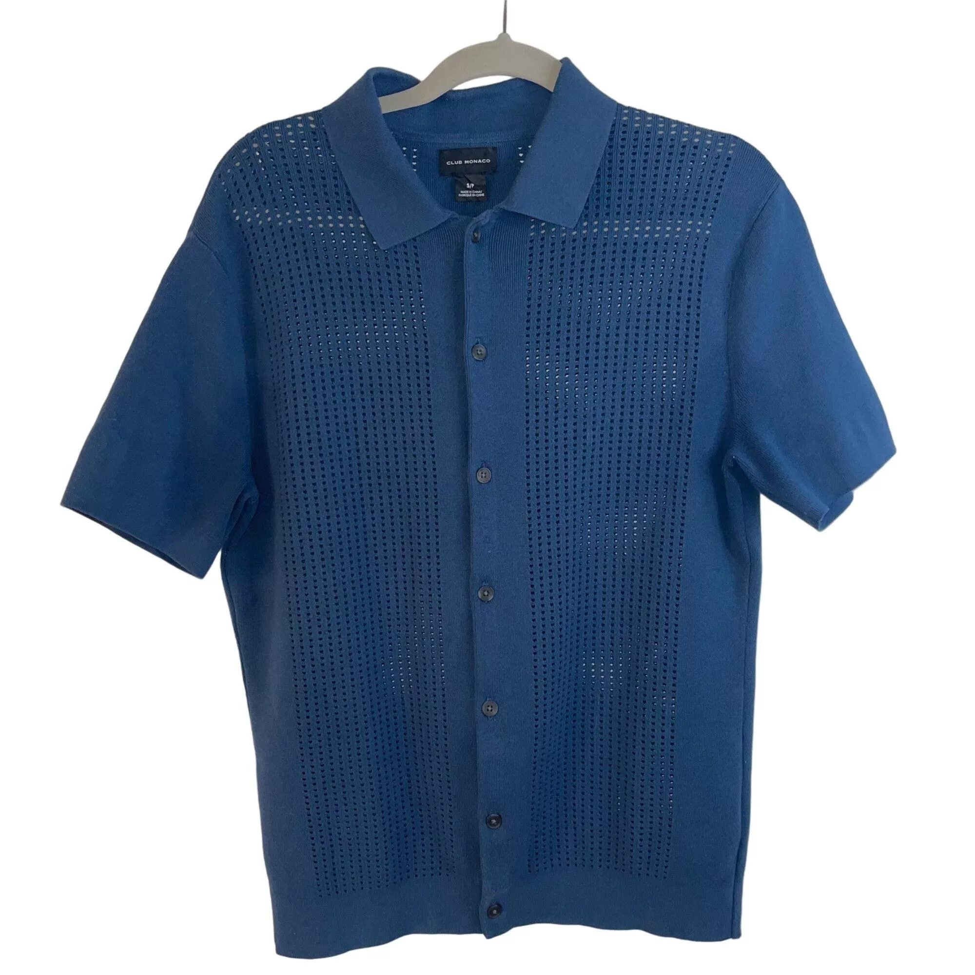 Club Monaco Shirts Button Ups Club Monaco Mens Shirt Sweater Size Small Blue