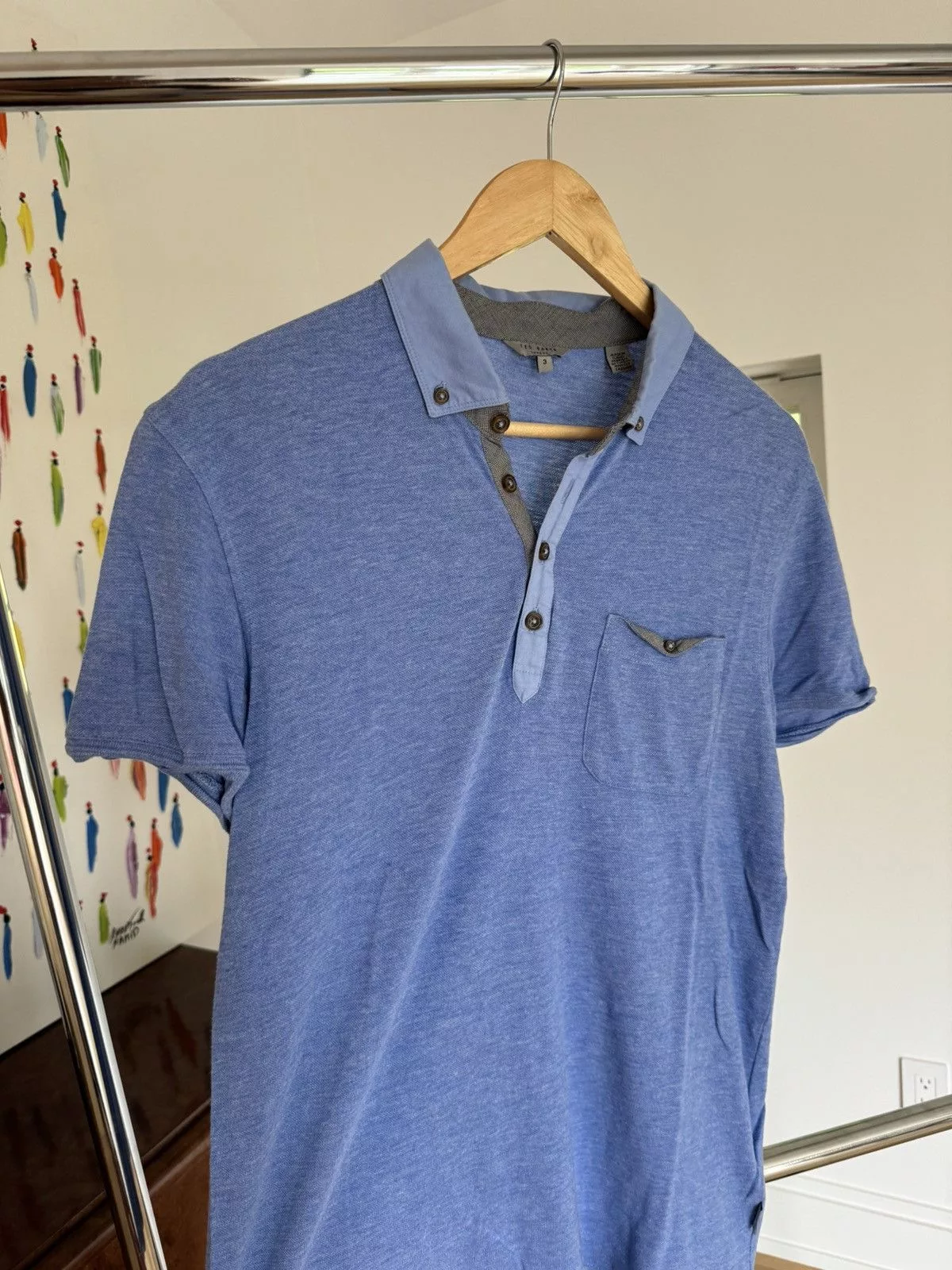 Ted Baker Polos Ted Baker Heather Polo Blue
