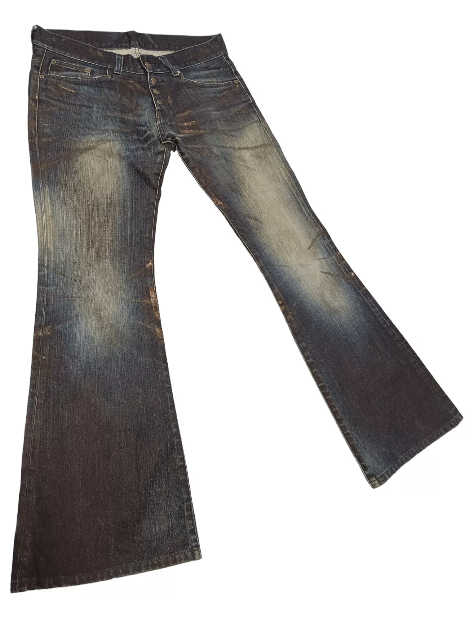 Tornado Mart Denim Rare!!! Tornado Mart Seditionaries Super Flare Jeans Blue