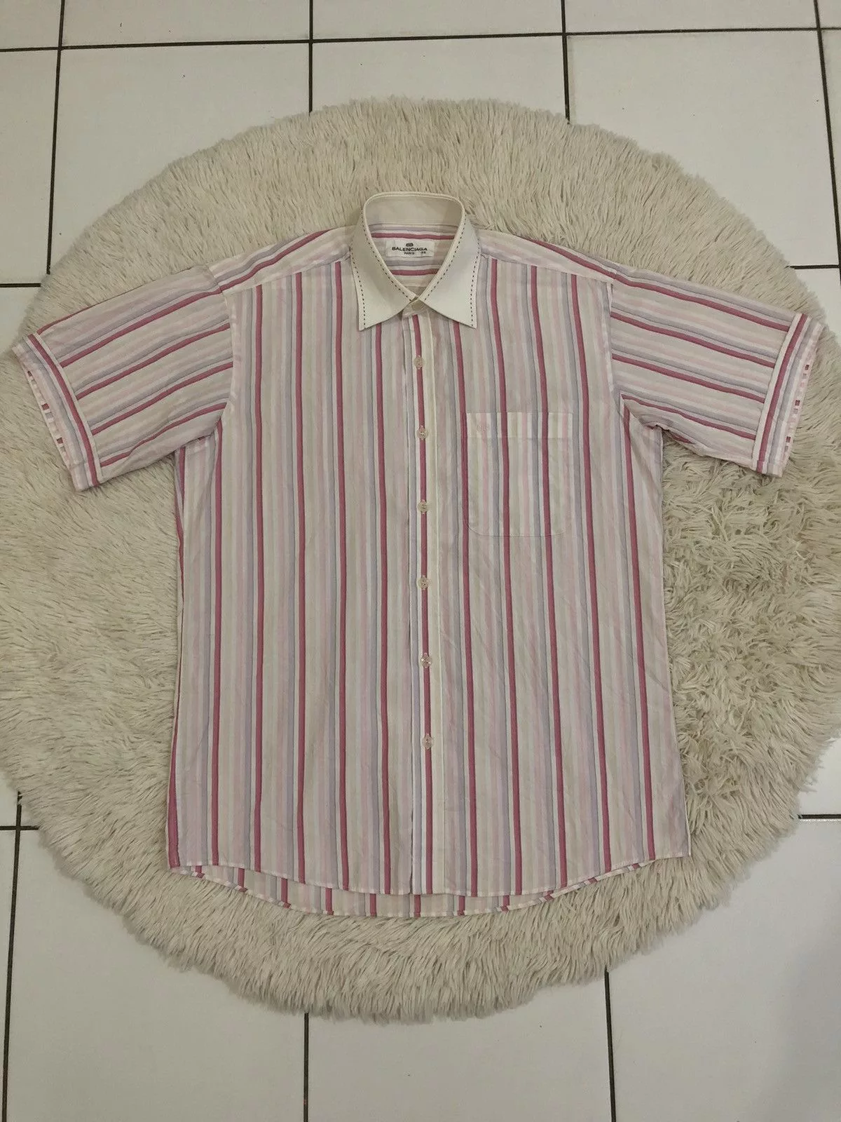 Balenciaga Shirts Button Ups Balenciaga Button Up Shirt Multi