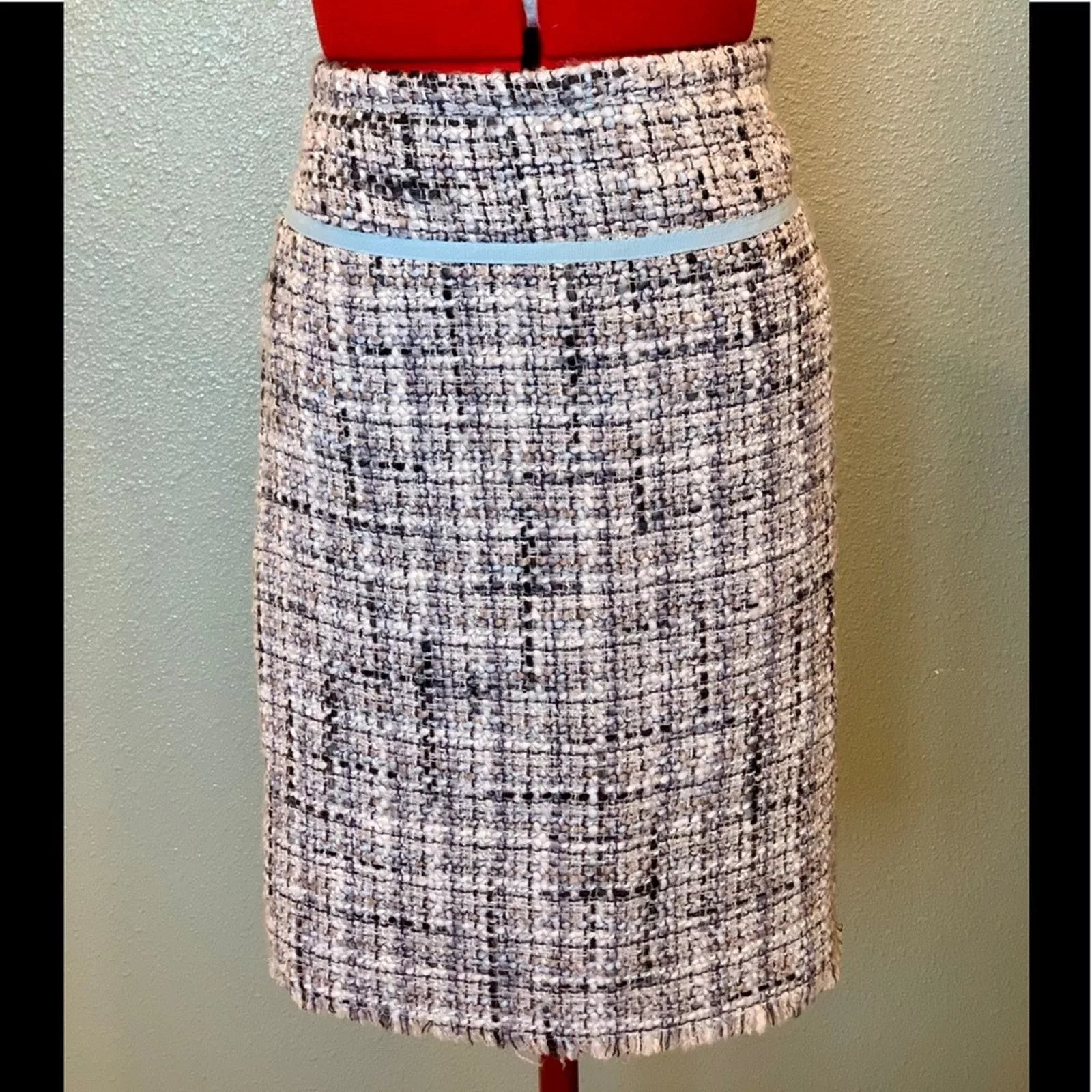 Other Midi Skirts Other New Frontier lined woven wool skirt in size 14 Gray