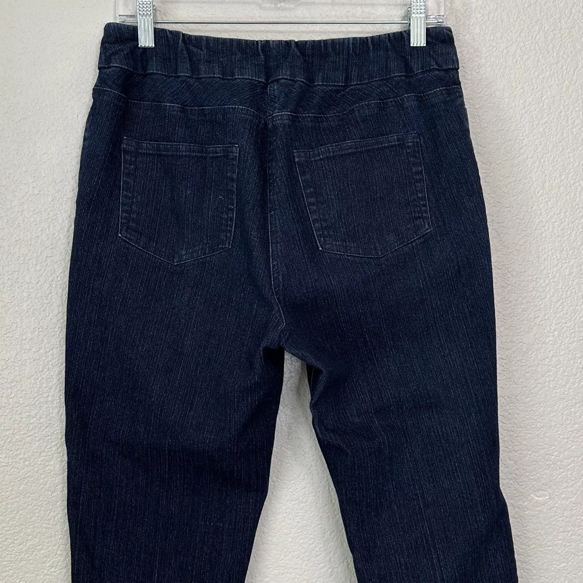 Other Pants Other Soft Surroundings Blue Denim Stretch Capri Pull-On Pants