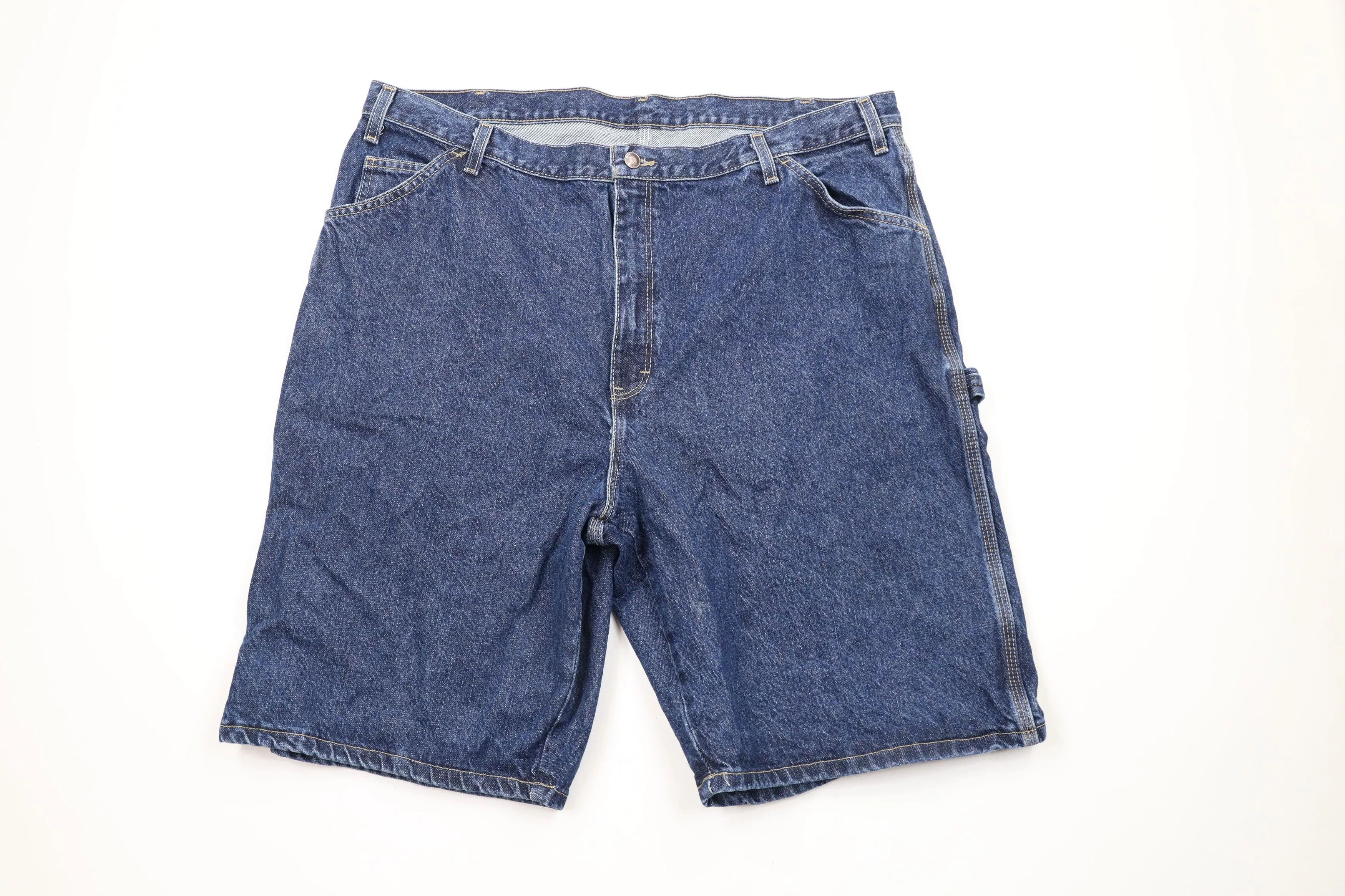 Dickies Shorts Dickies × Vintage Vintage Dickies Out Baggy Dungaree Denim Shorts Jorts Blue