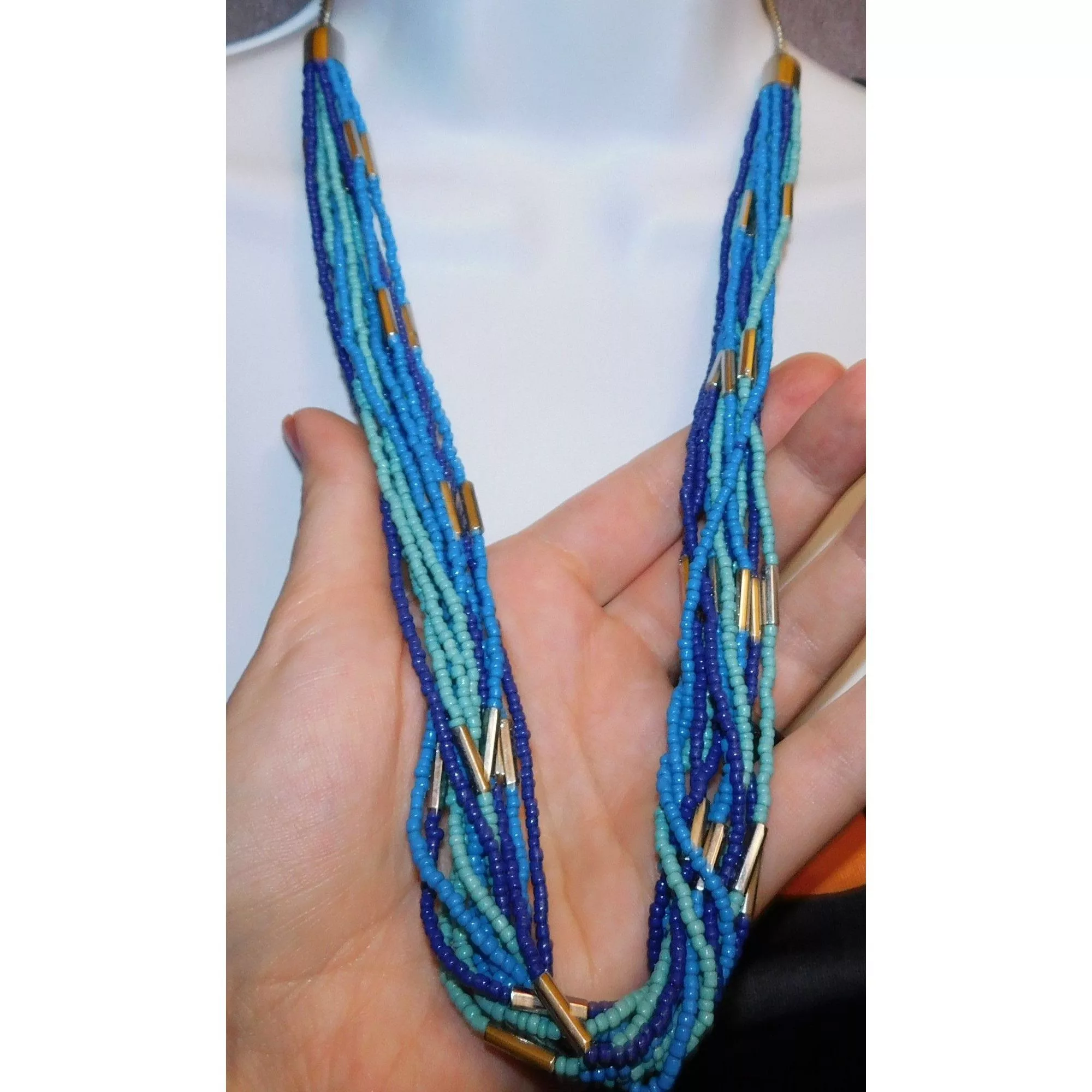 Other Necklaces Other Blue And Silver Necklace