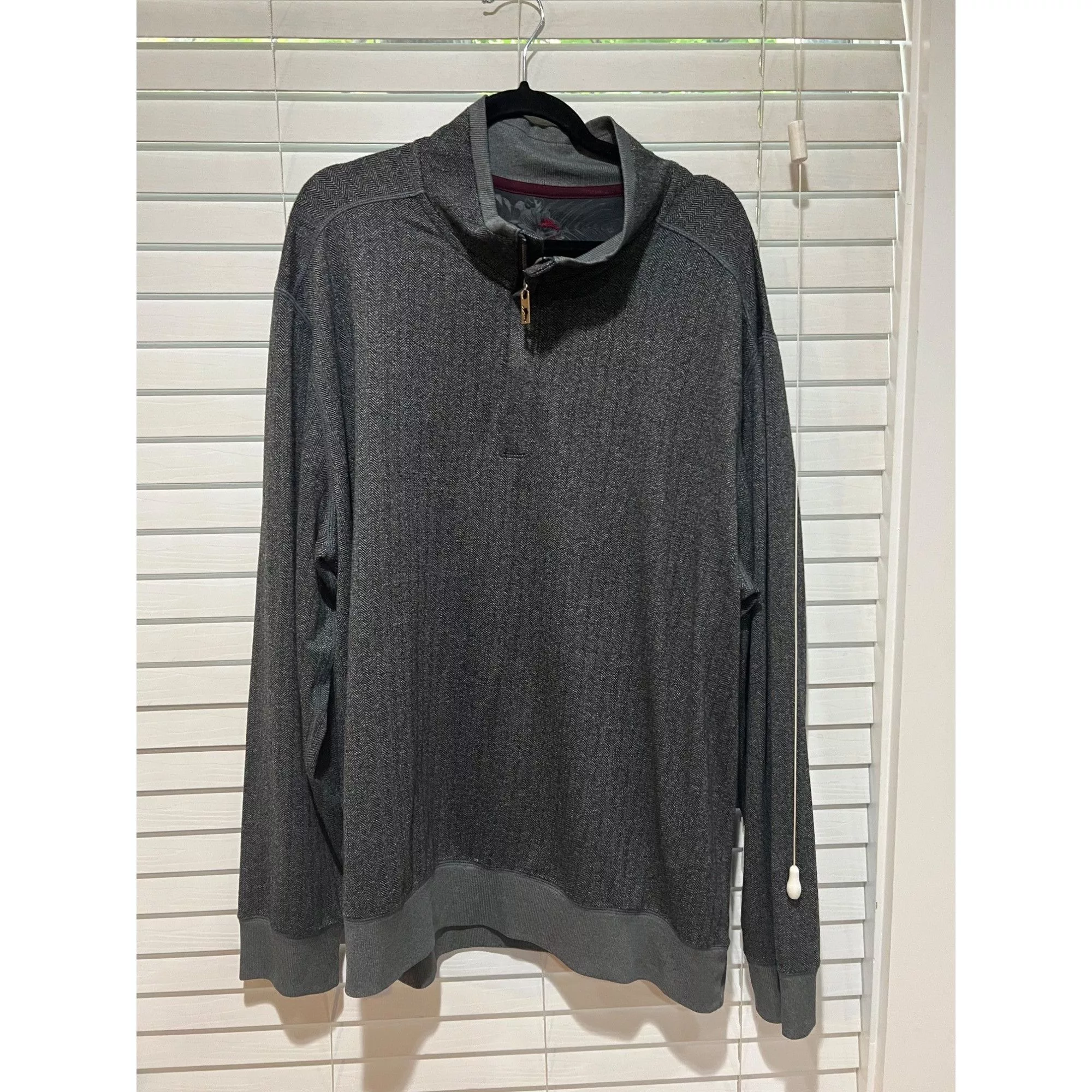 Tommy Bahama Sweaters Knitwear Tommy Bahama Gray 1/4 Zip Pullover - Size XXL