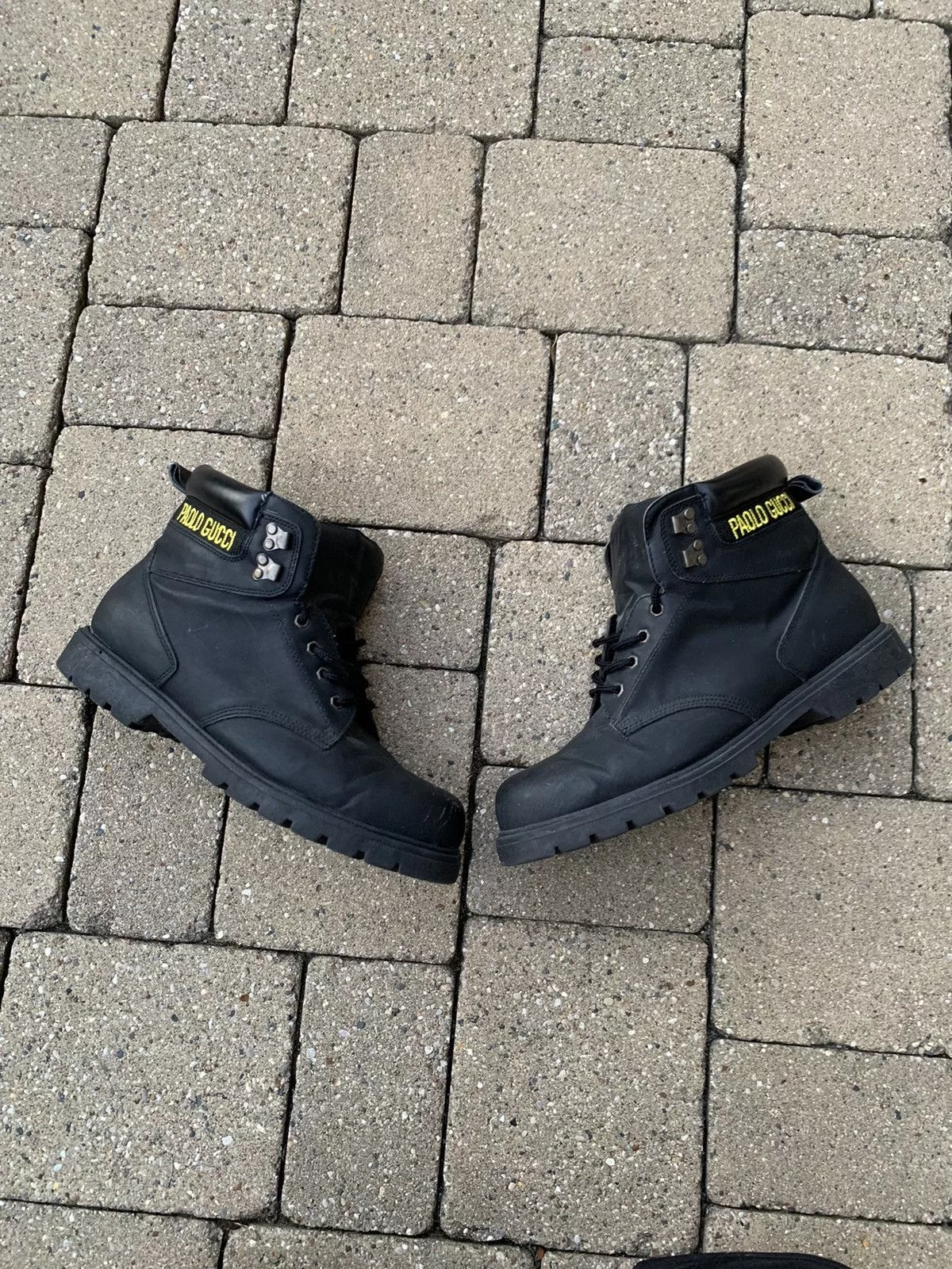 Vintage Paolo Gucci Boots Size 13 Black