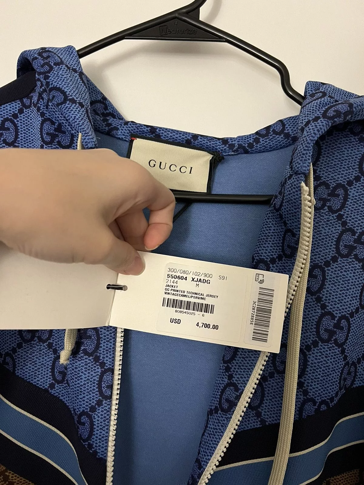 Gucci Jackets Gucci GG technical jersey jacket Blue