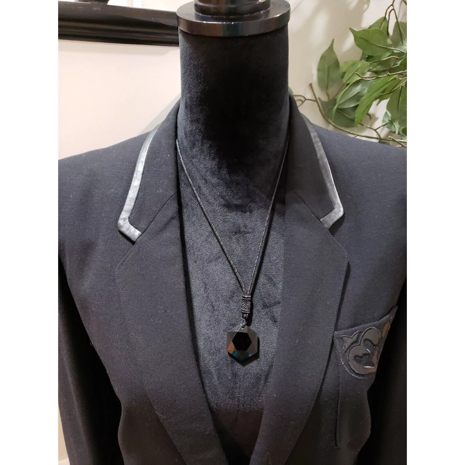 Other Blazers Other DIANA Long Sleeve Single Breasted One Button Blazer Size M Black