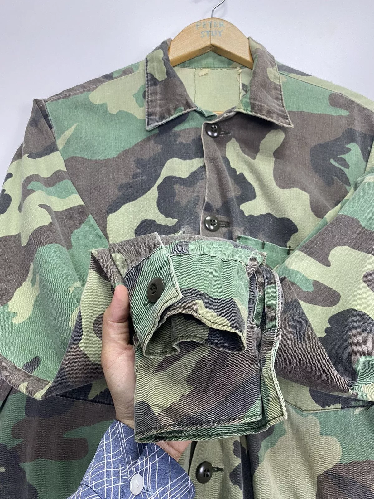 Vintage Shirts Button Ups Vintage US Army Jacket Multi