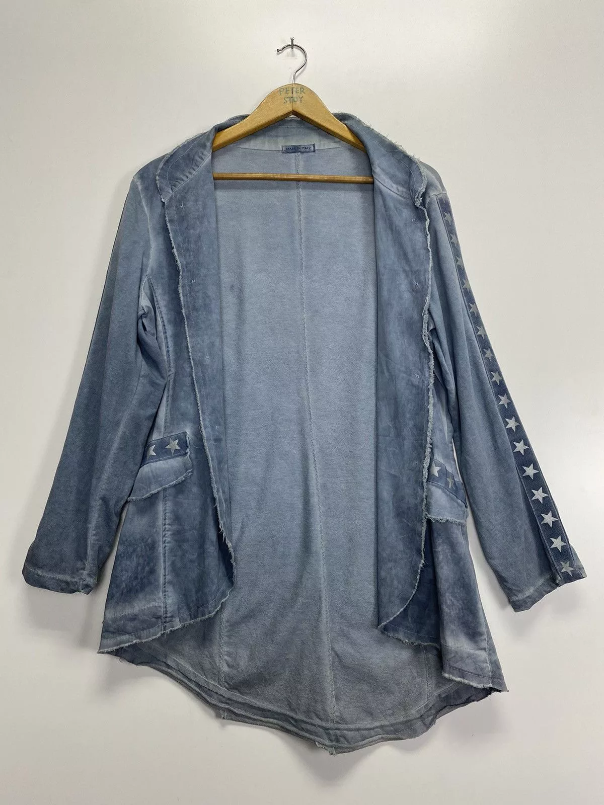 Designer Blouses Designer Star Blouse Women’s Jacket Blue Vintage