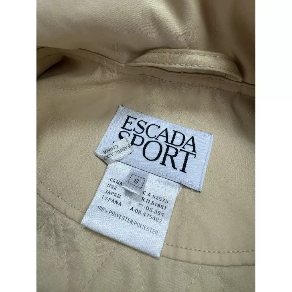 Escada Coats Escada Coat Beige Size S
