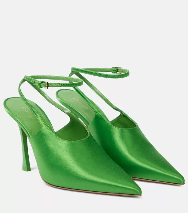 Givenchy Heels Givenchy o1srvl11e0624 Slingback Pumps in Green